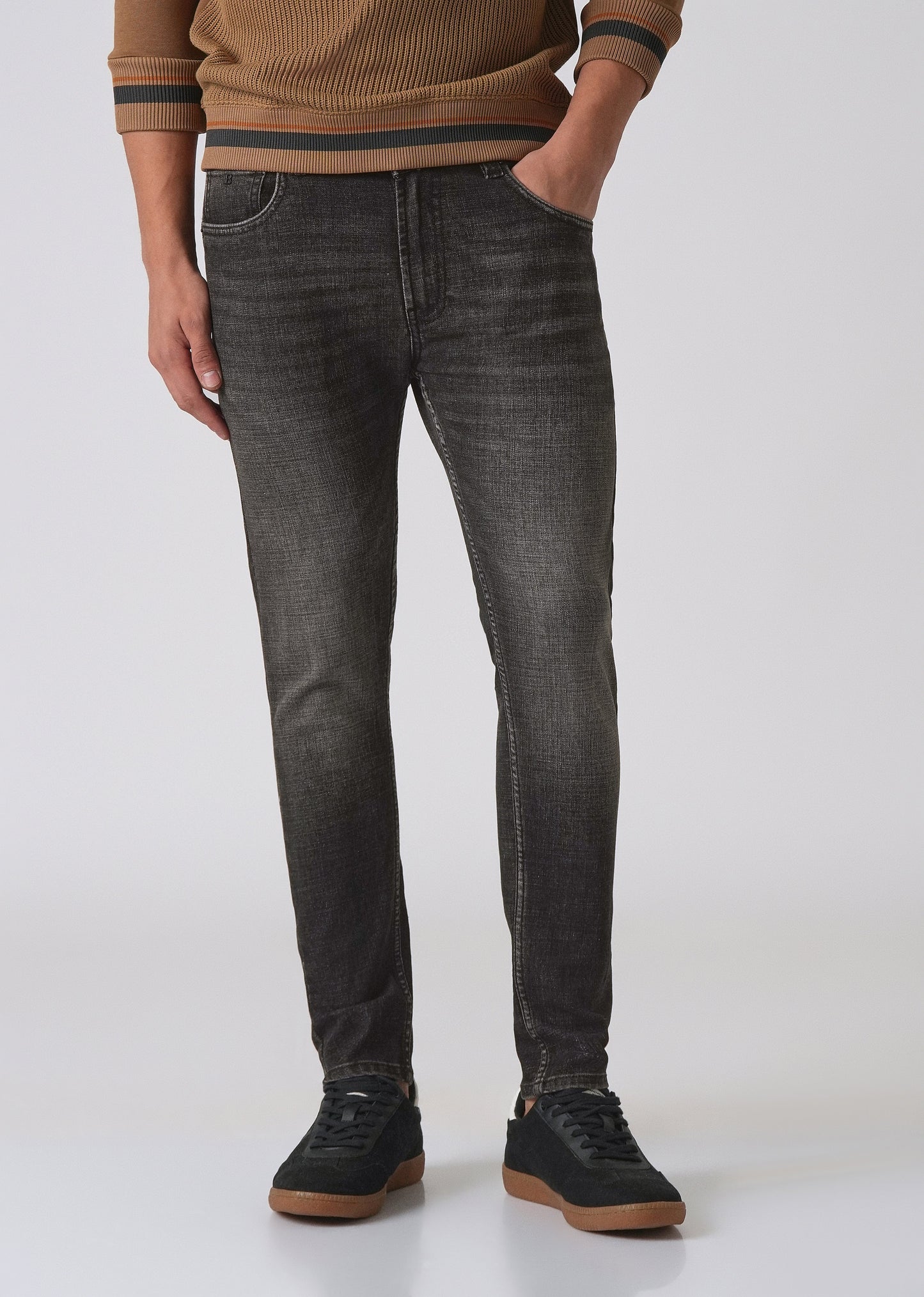 Faded Black Slim Fit Denim