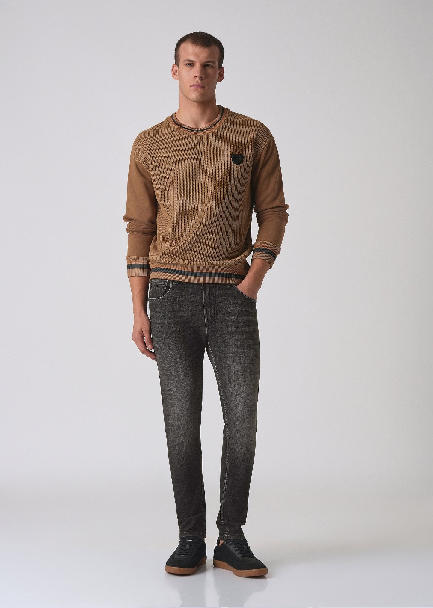 Faded Black Slim Fit Denim