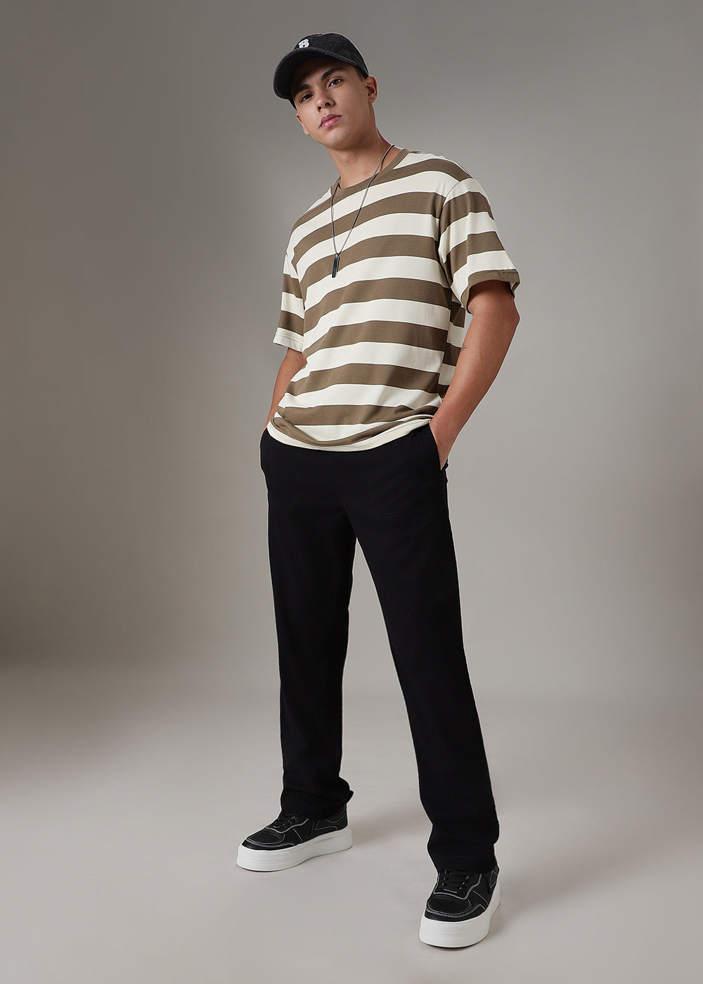 Black Drawstring Denim