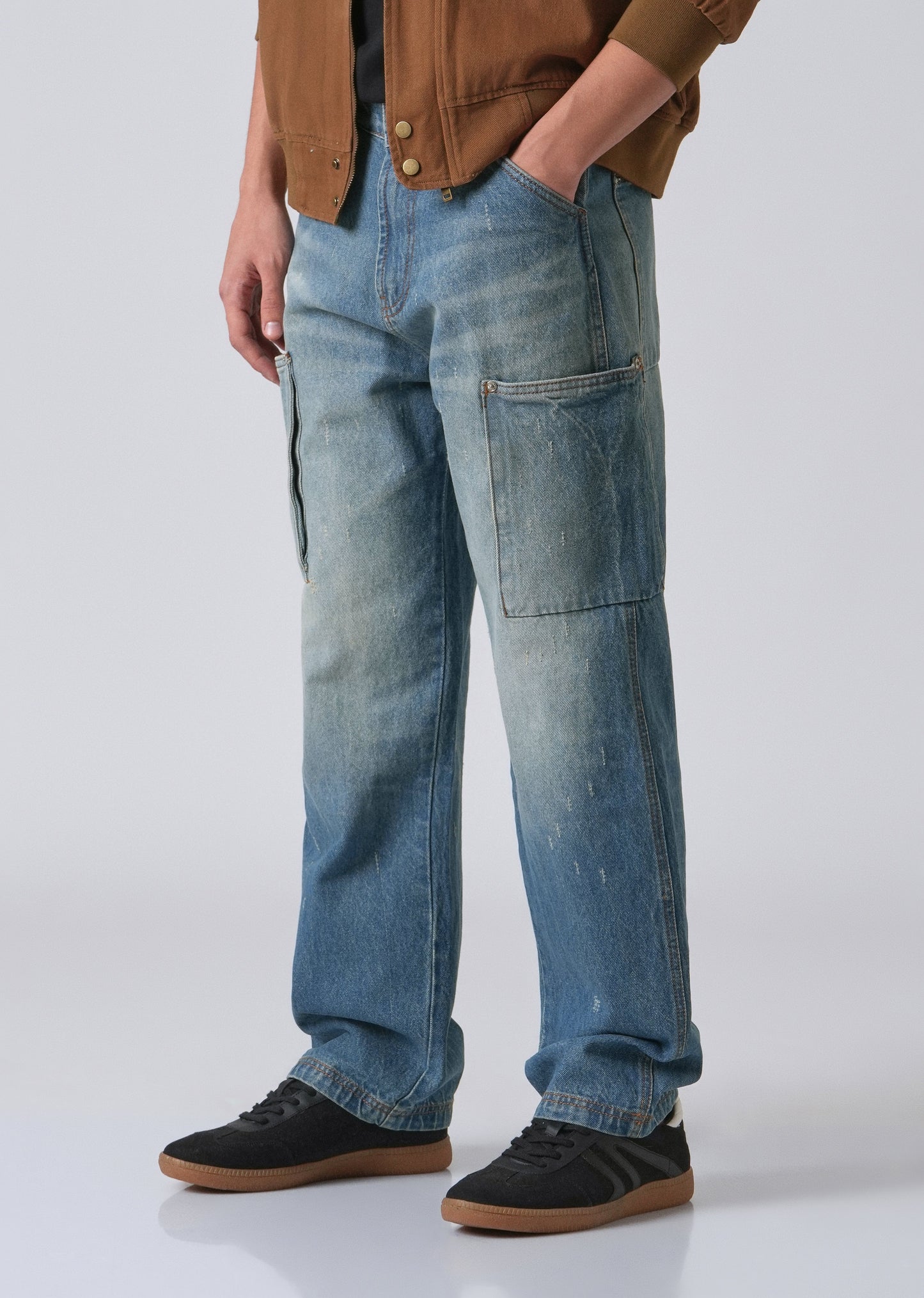 Blue Fade Baggy Fit Denim