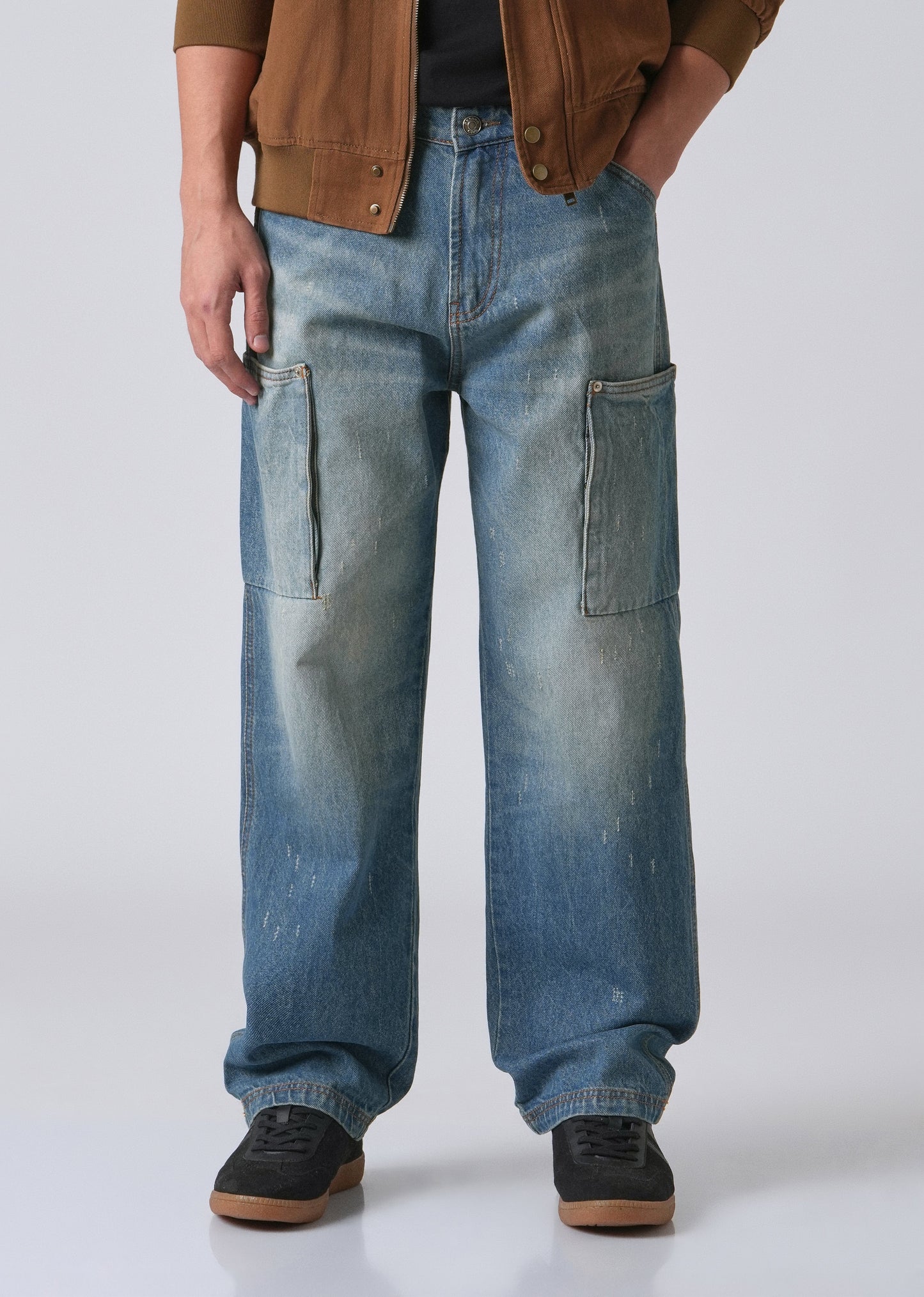 Blue Fade Baggy Fit Denim