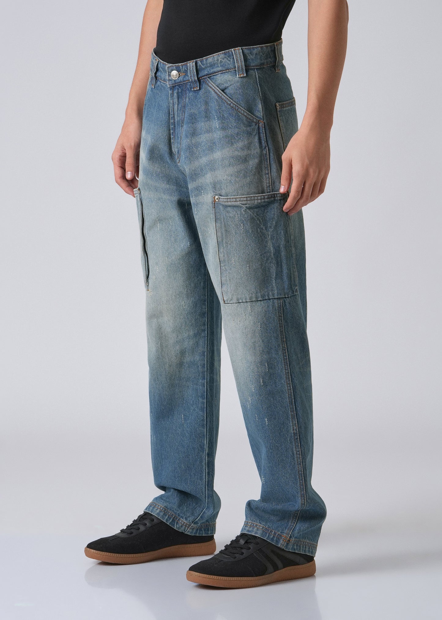 Blue Fade Baggy Fit Denim