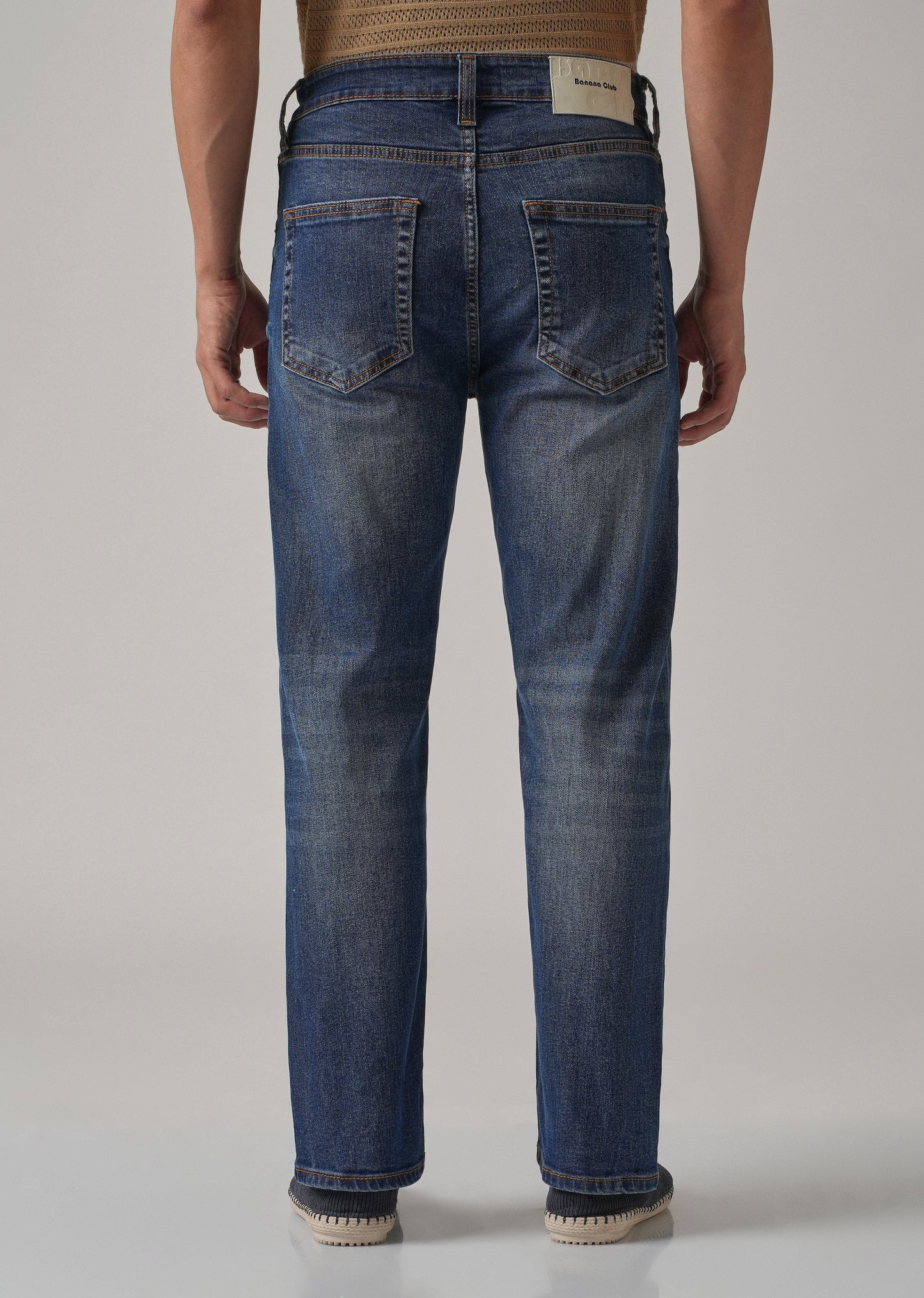 Blue Wash Relaxed Fit Jeans