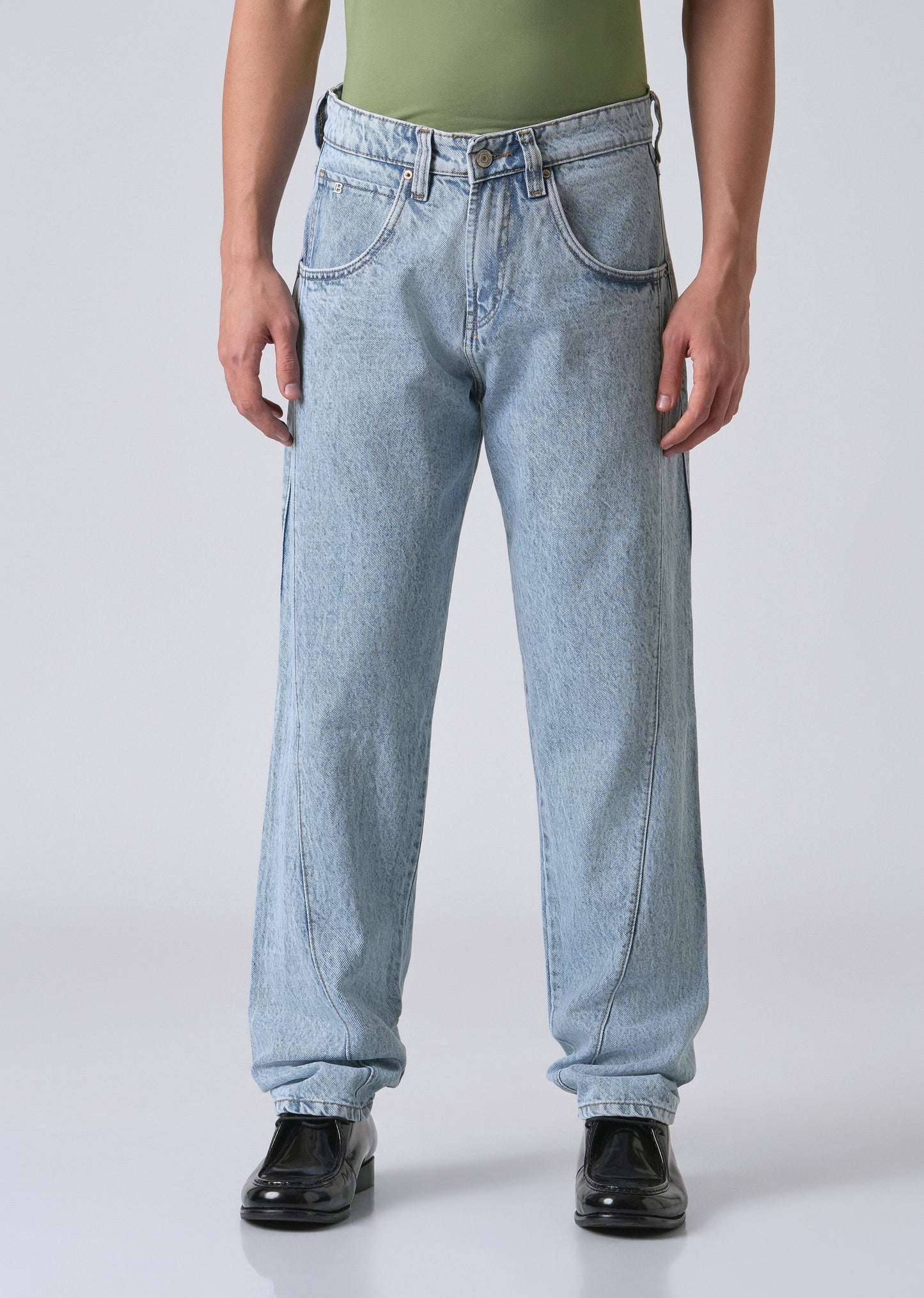 Breeze Blue Straight Fit Denim