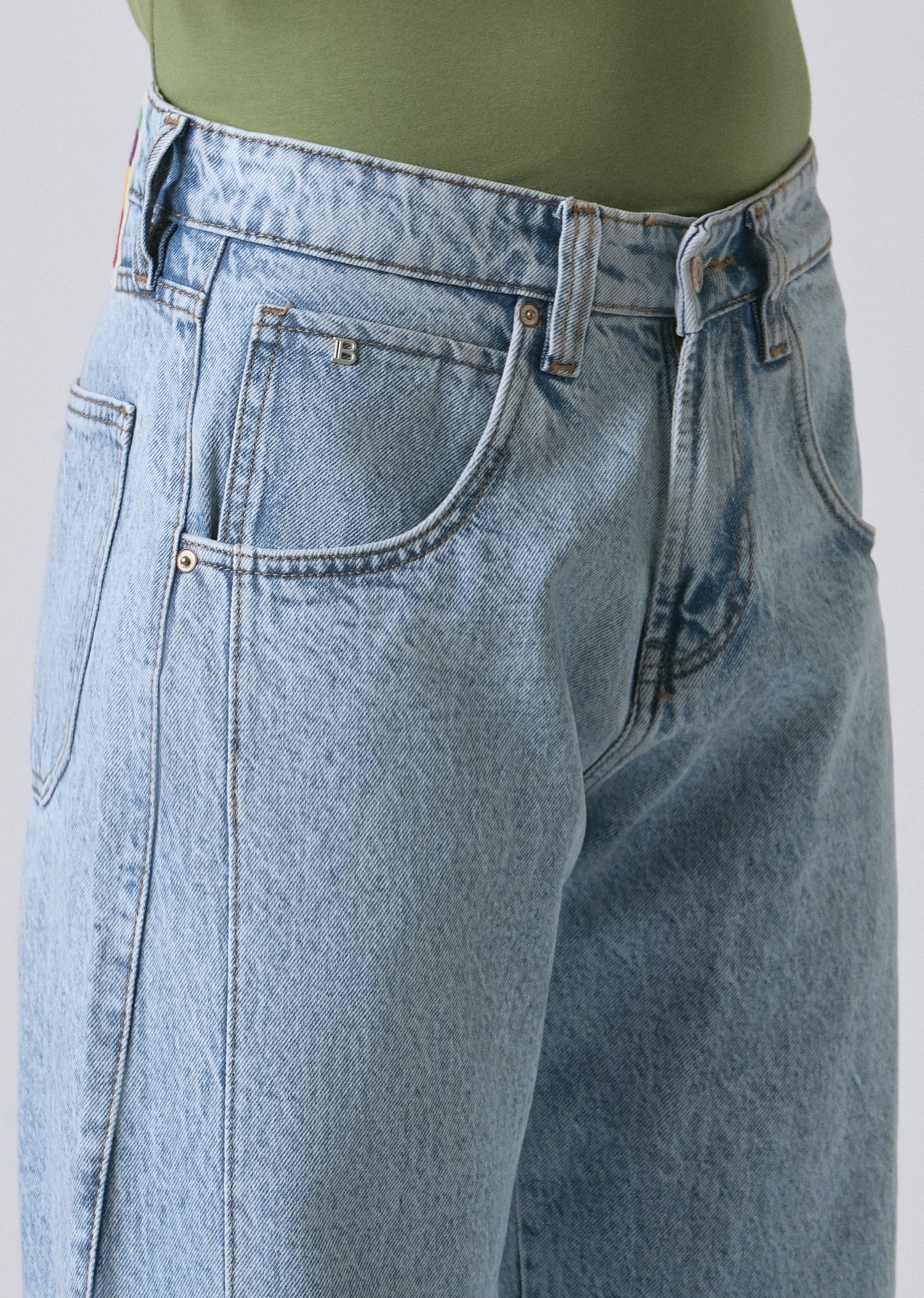 Breeze Blue Straight Fit Denim