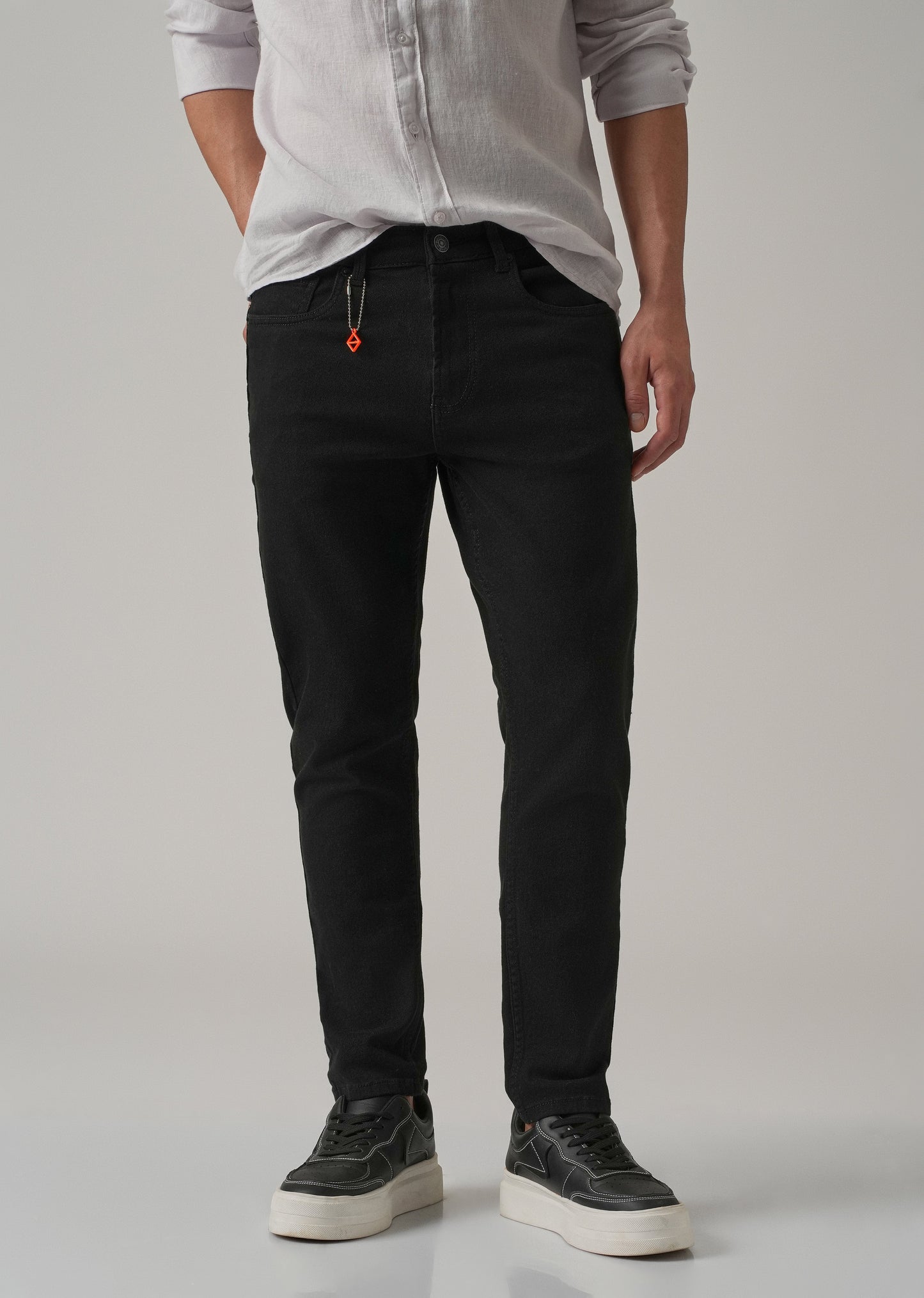 Carrot Fit Black Denim