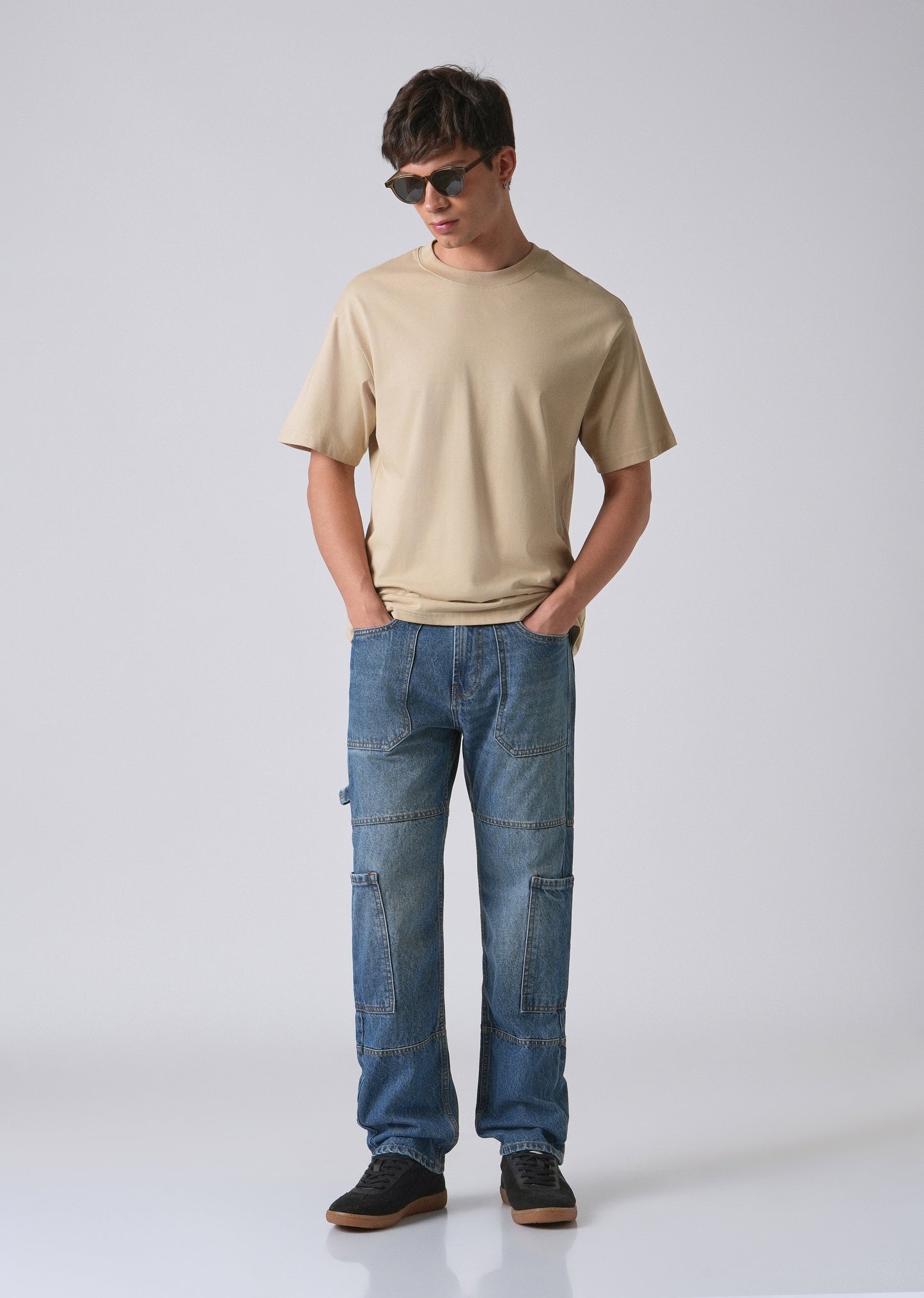 Dapper Pebble Blue Baggy fit Jeans