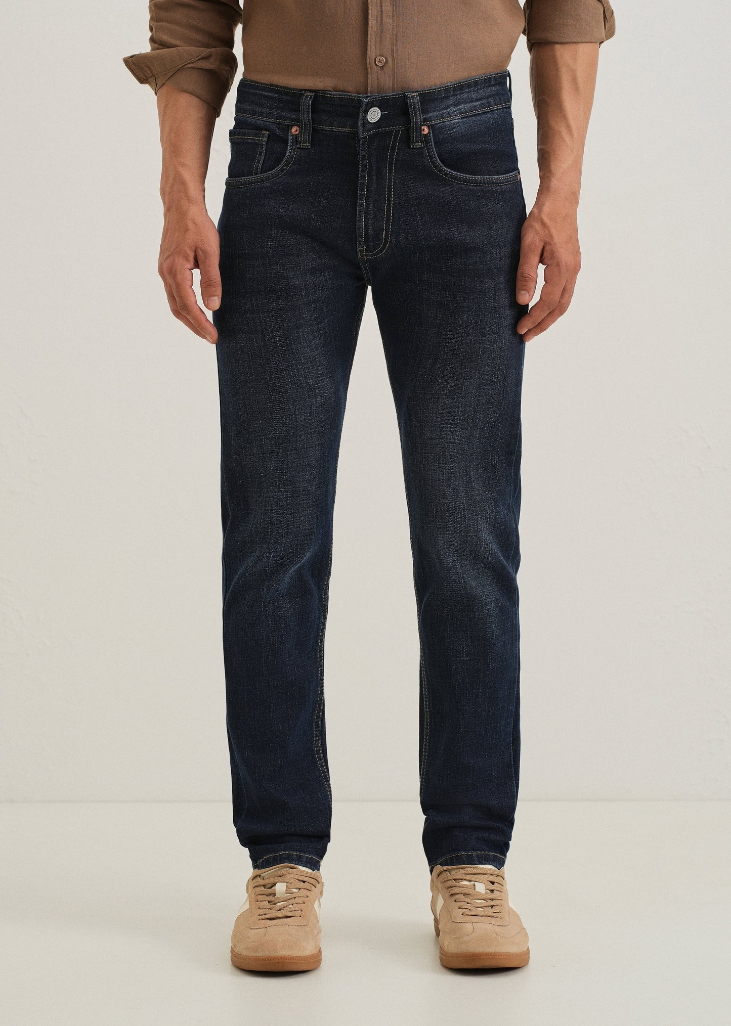 Deep Blue Slim Fit Denim