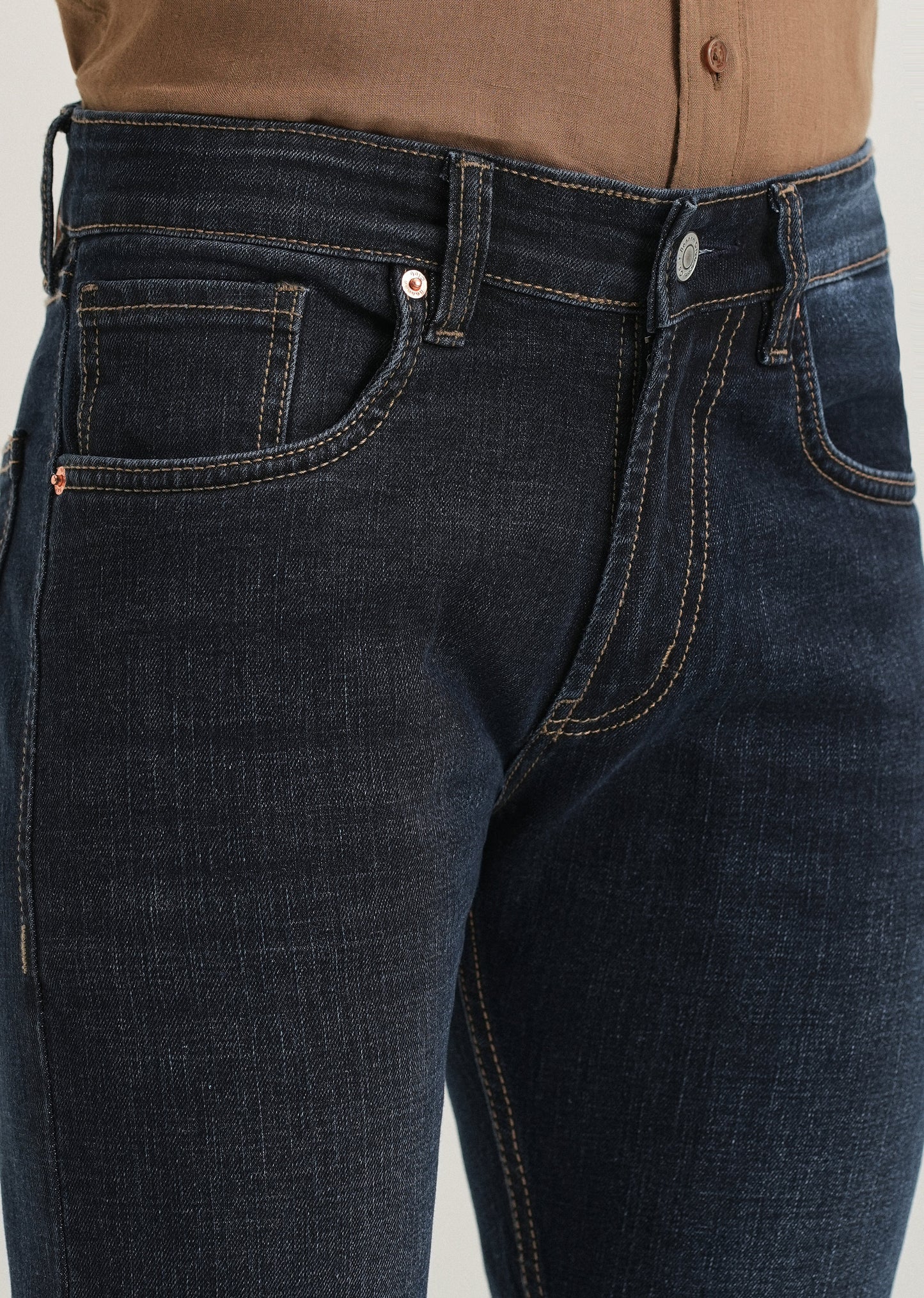 Deep Blue Slim Fit Denim