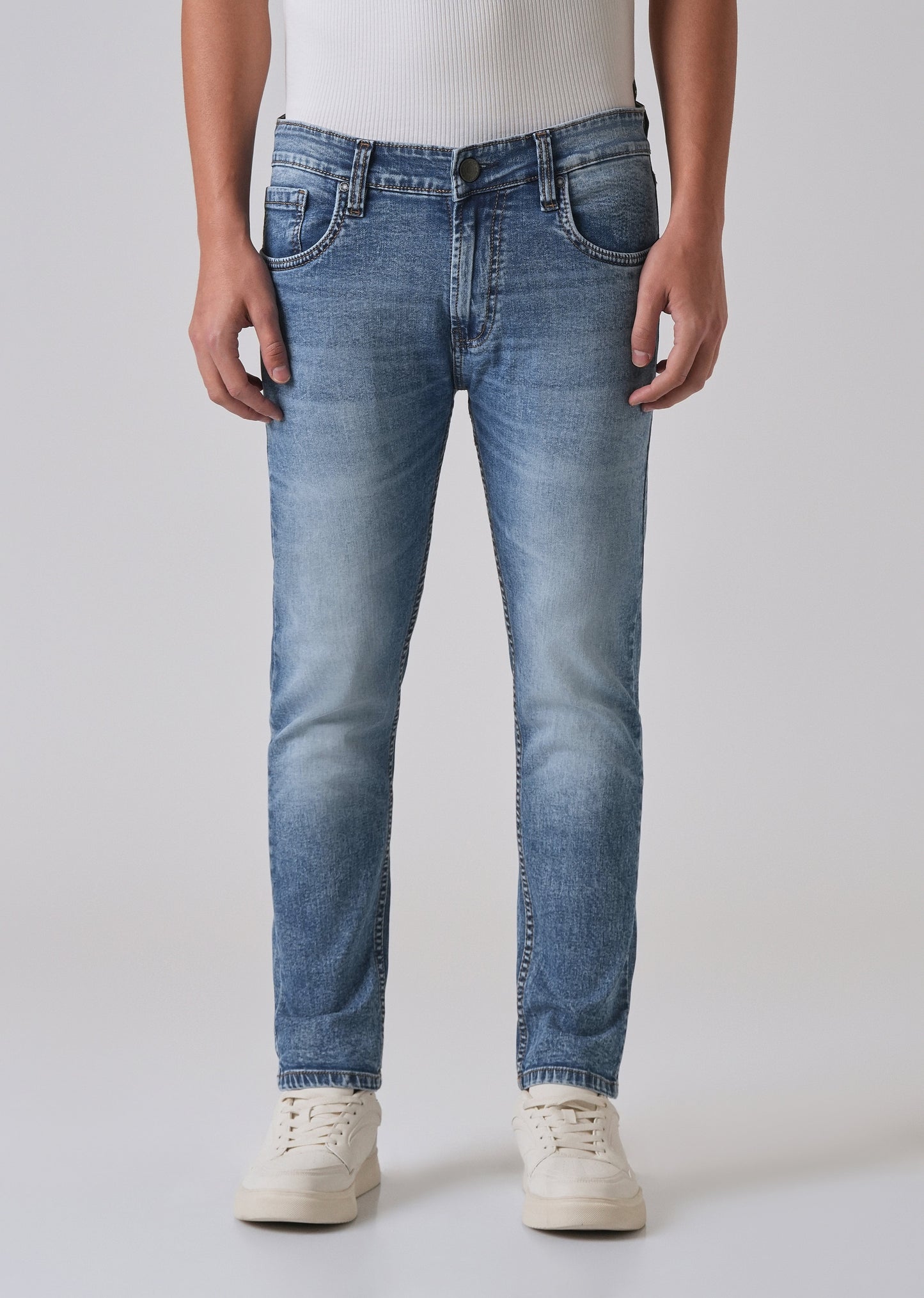Faded Blue Slim fit Jeans