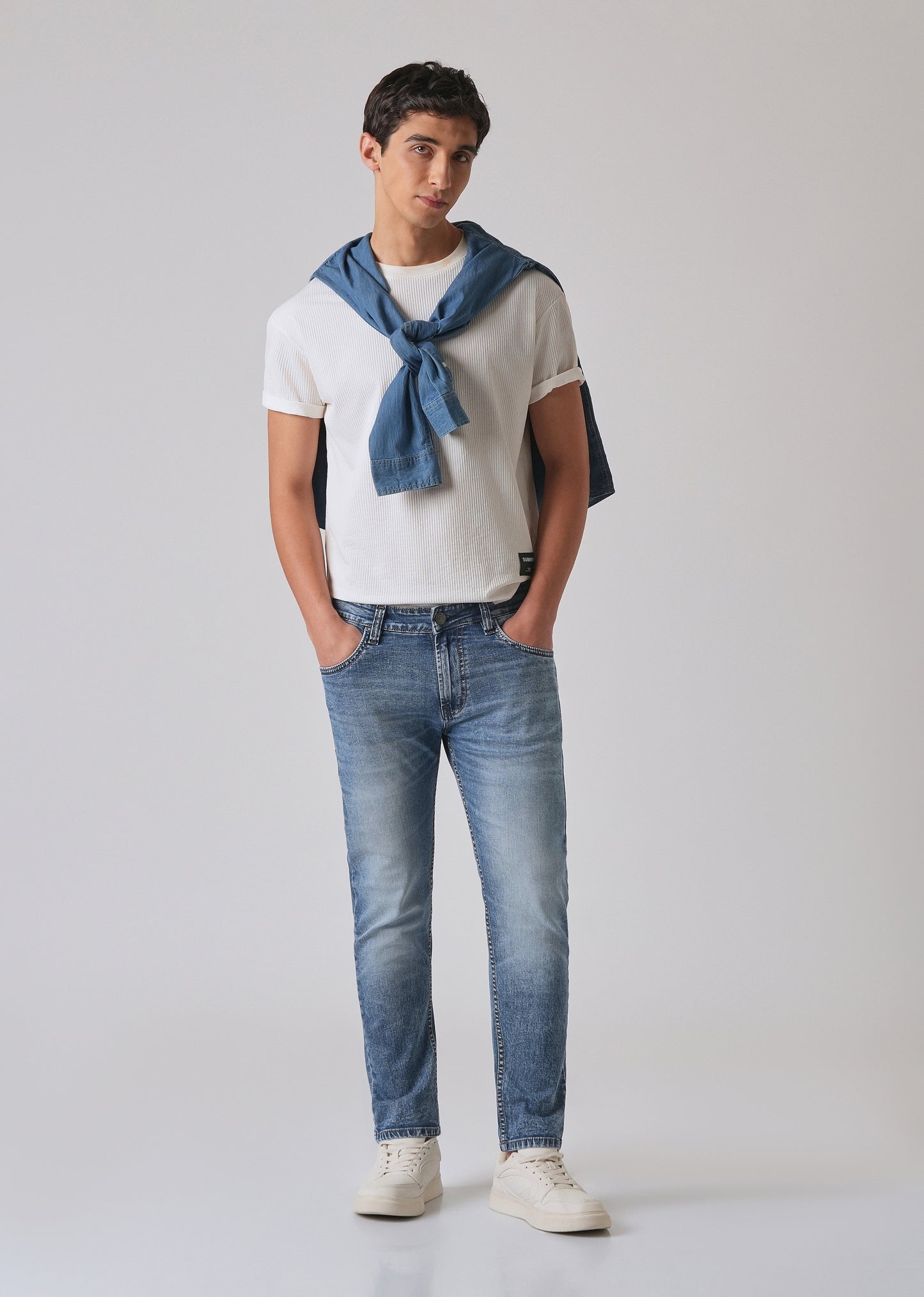 Faded Blue Slim fit Jeans