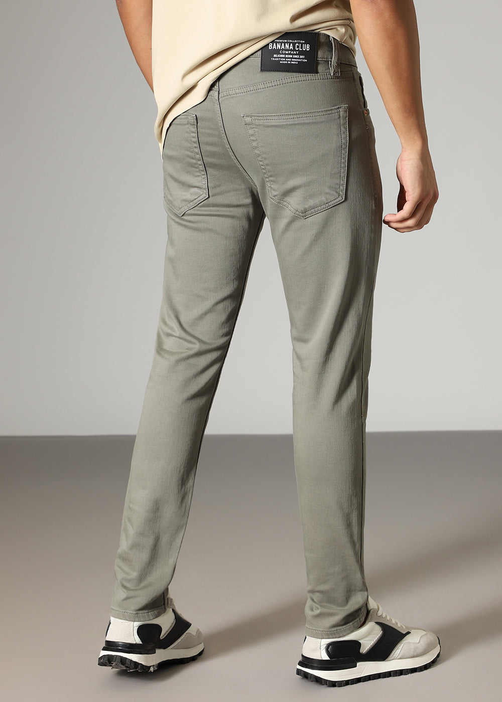 Green Ankle Slim Fit Denim