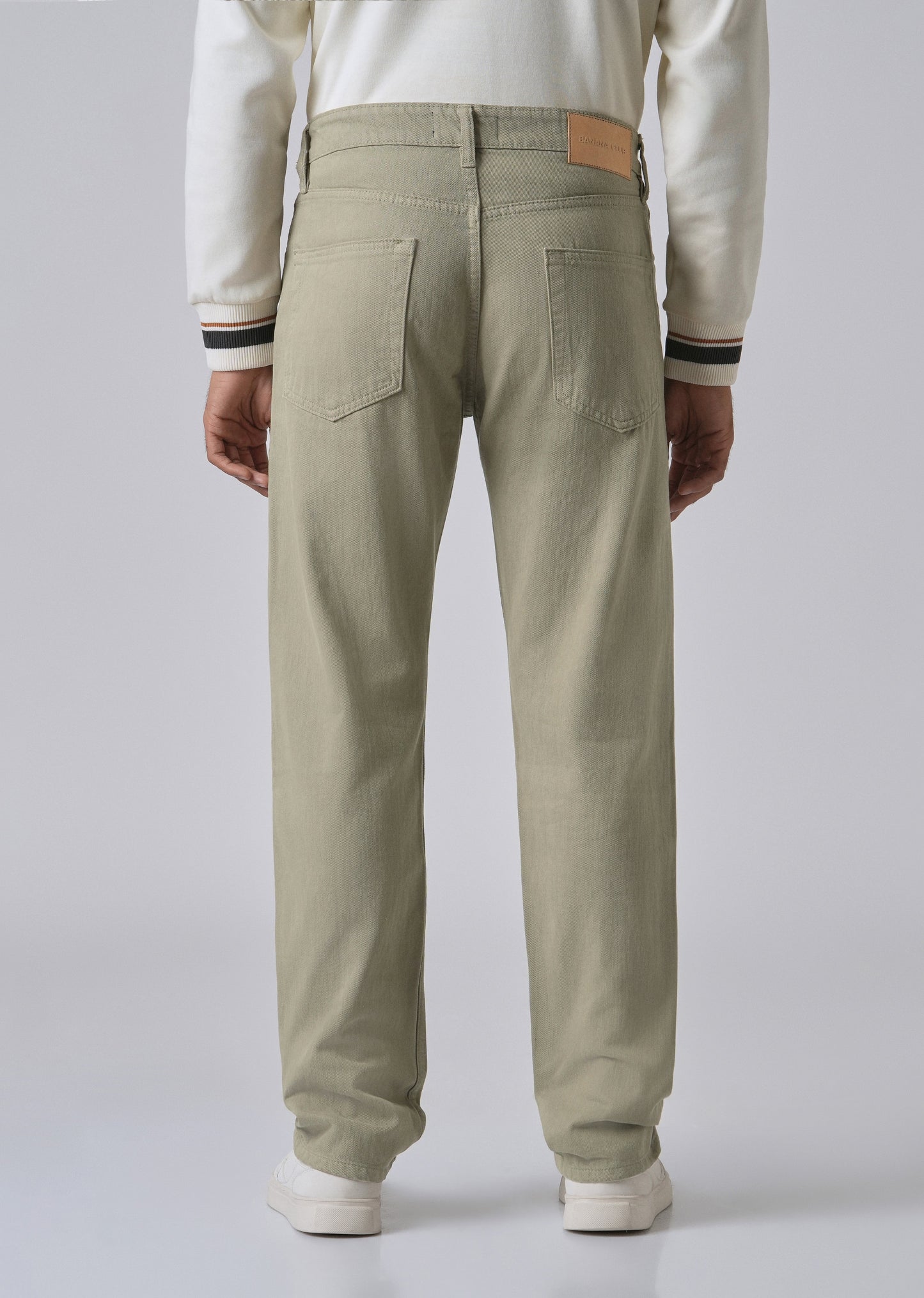 Green Regular Fit Denim