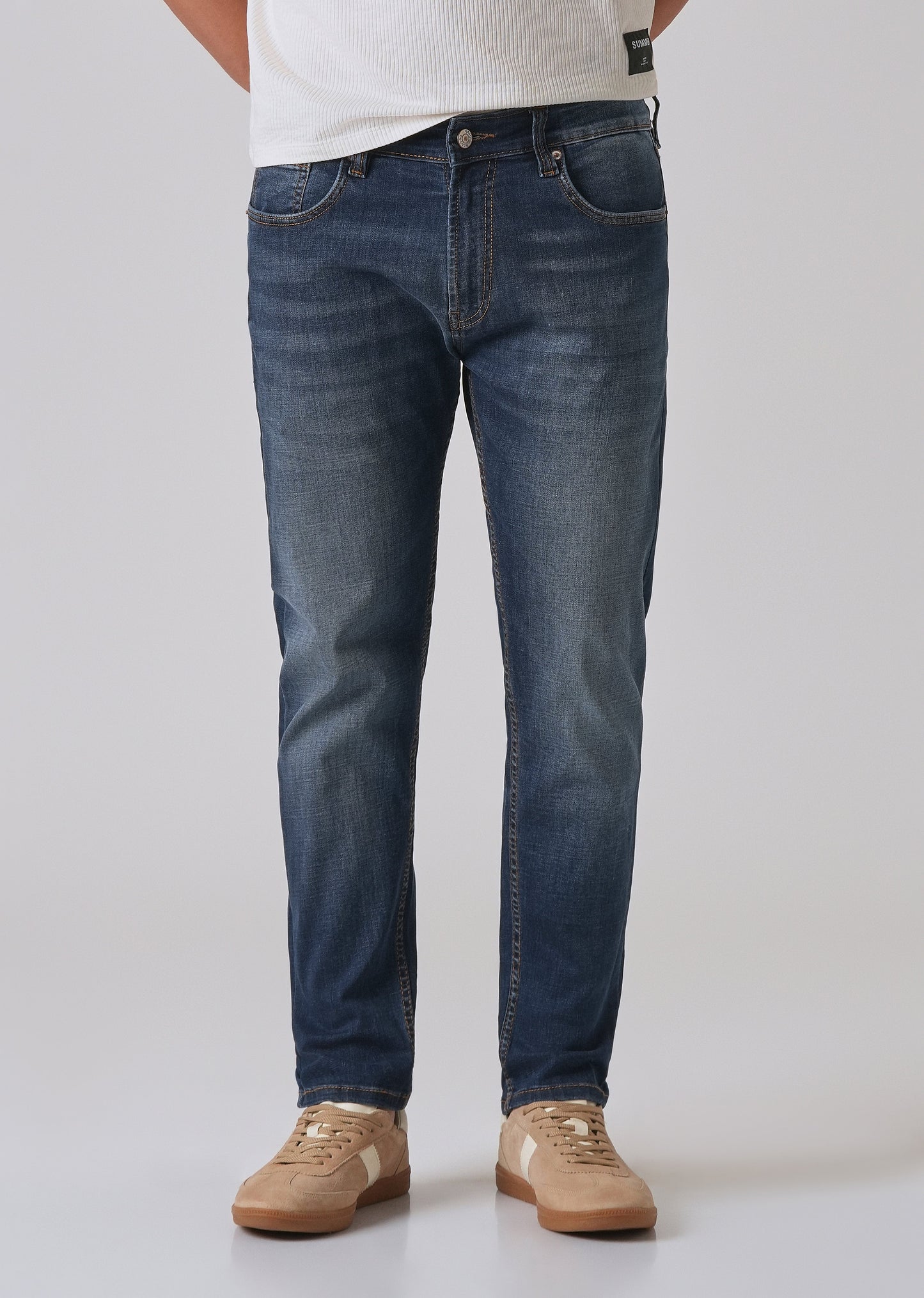 Grunge Blue Slim fit Jeans