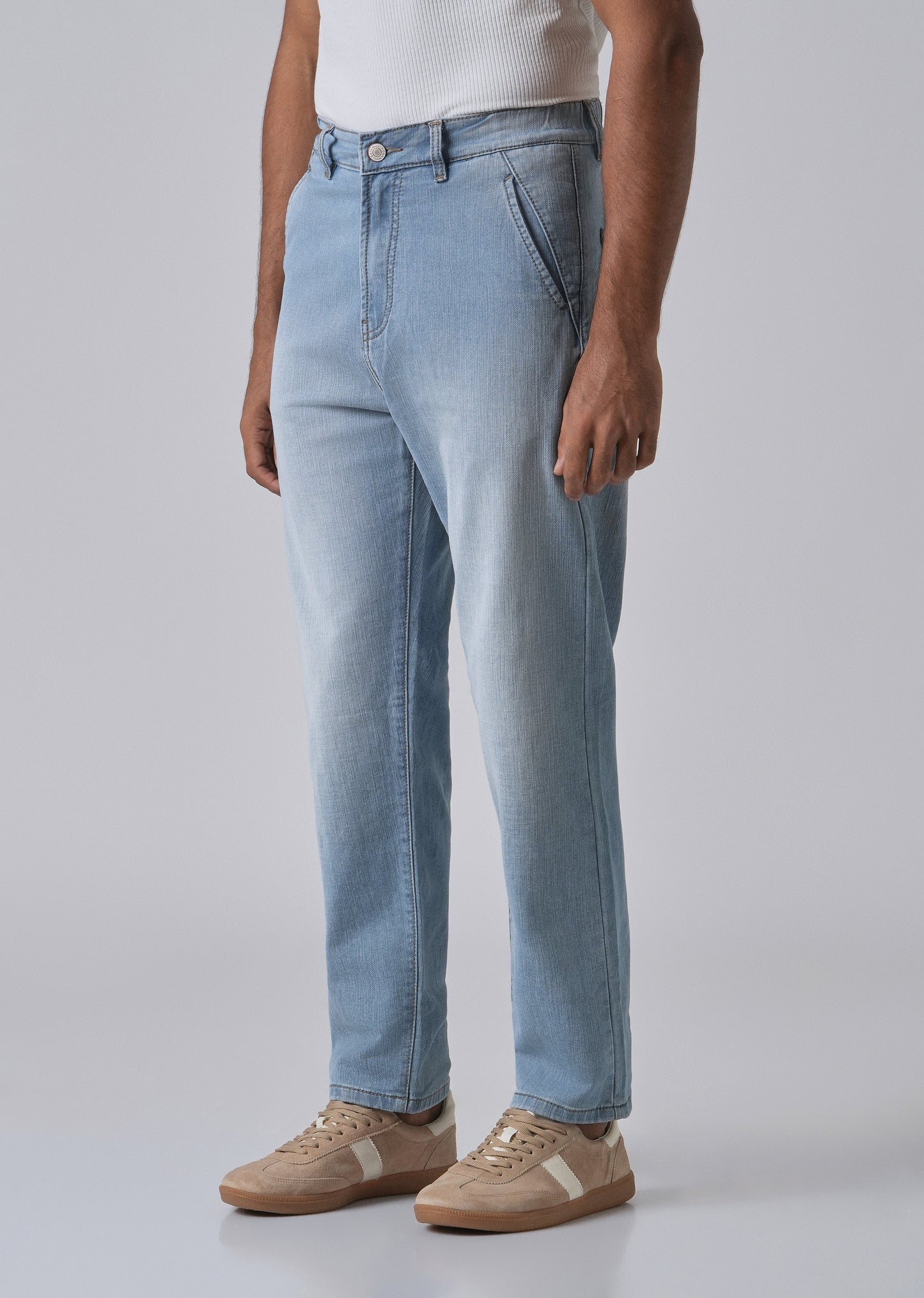 Light Blue Fade Regular Fit Denim