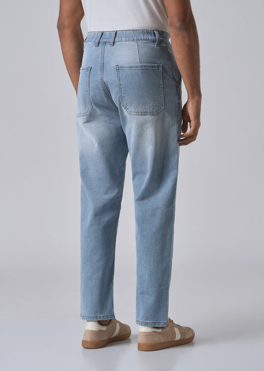 Light Blue Fade Regular Fit Denim