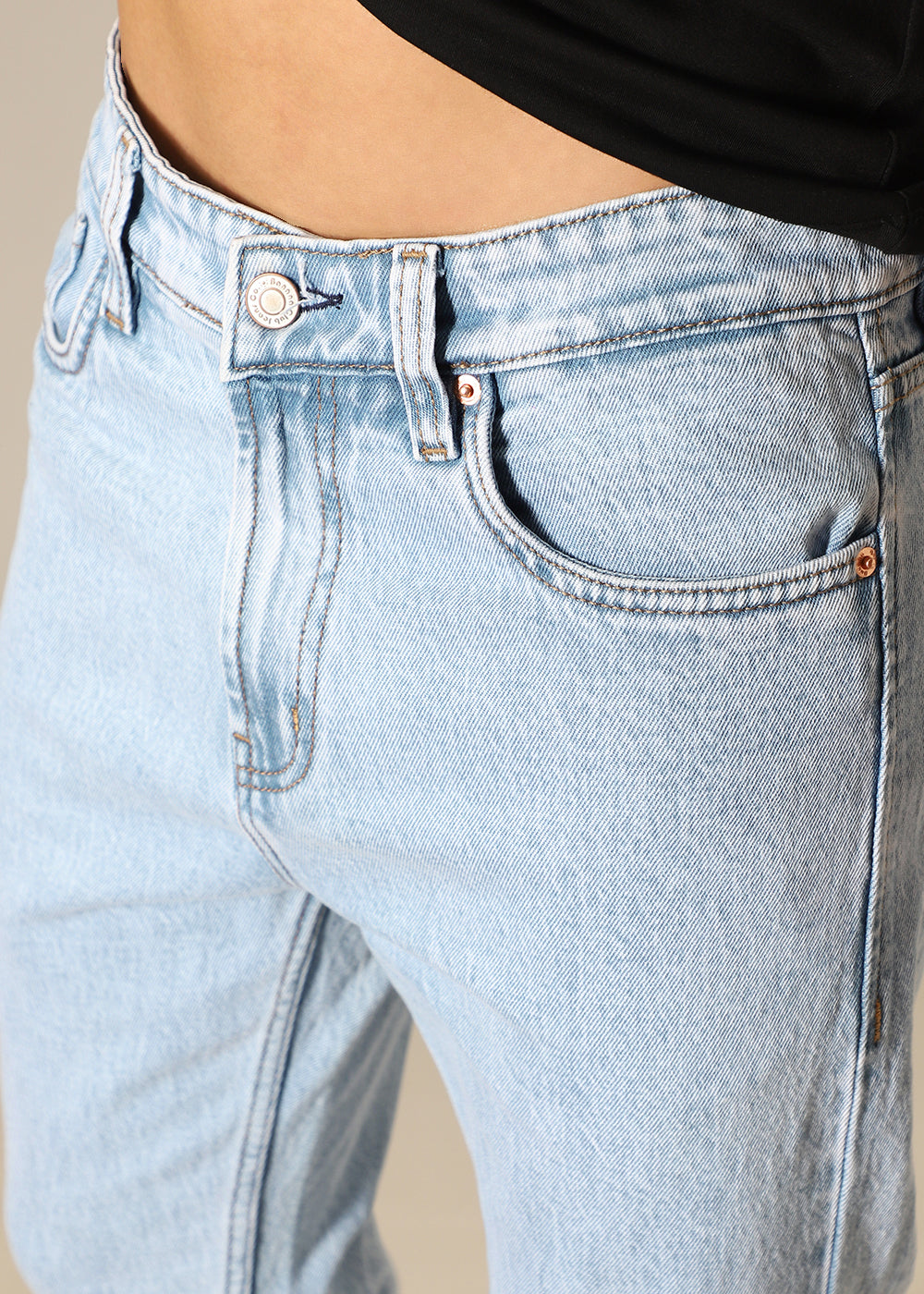 Light Blue Straight Fit Jeans