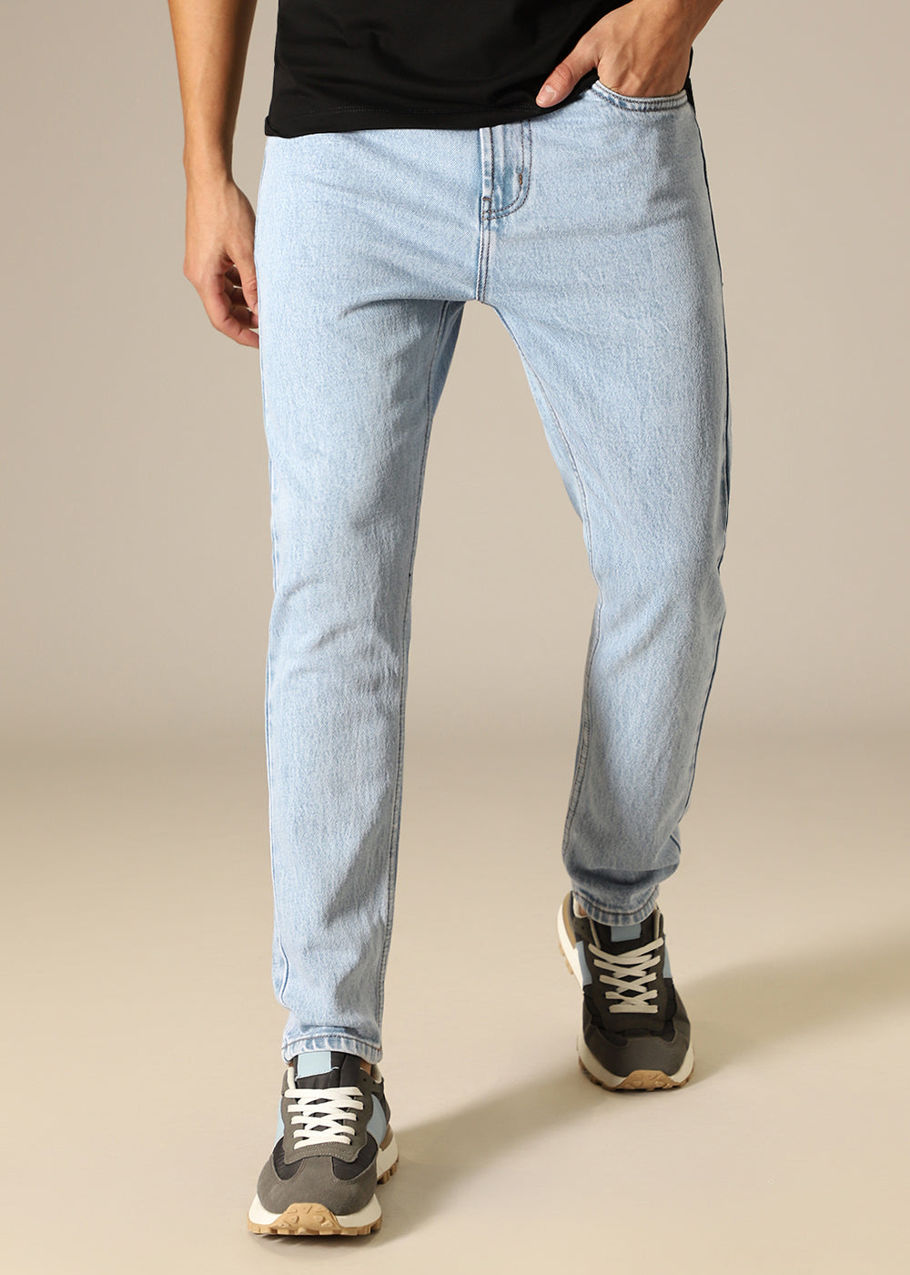 Light Blue Straight Fit Jeans