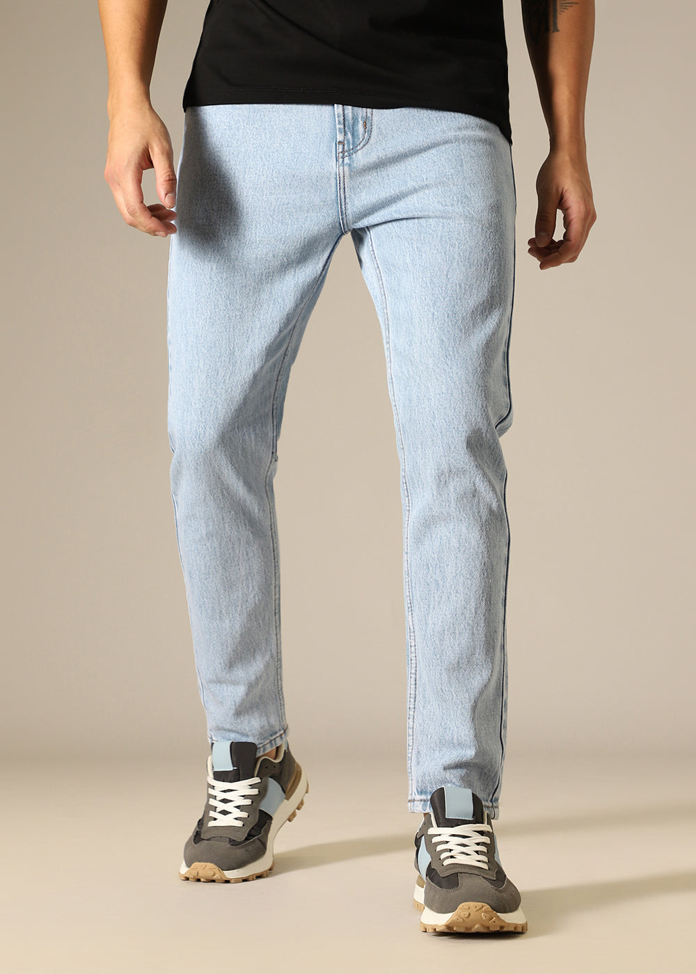 Light Blue Straight Fit Jeans