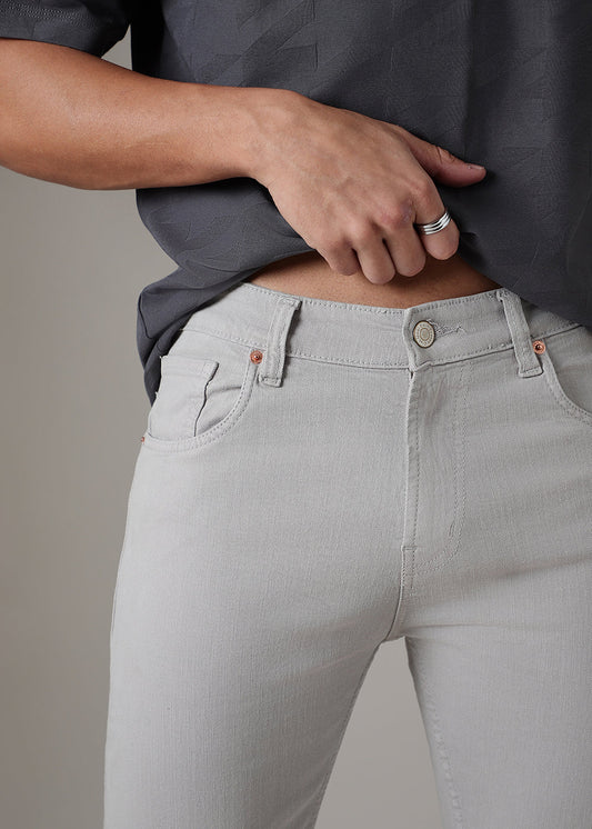 Light Grey Slim Fit Denim