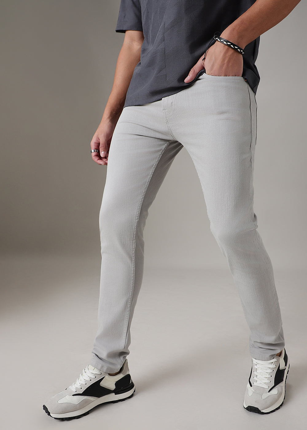Light Grey Slim Fit Denim