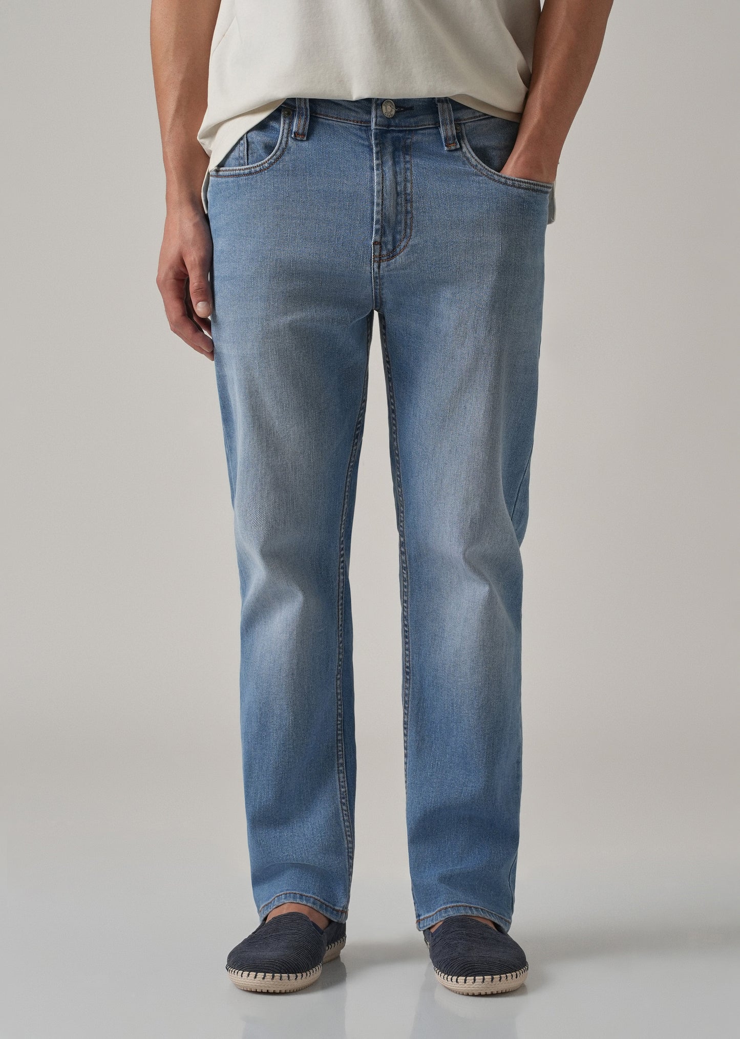 Mid Blue Relaxed Fit Jeans
