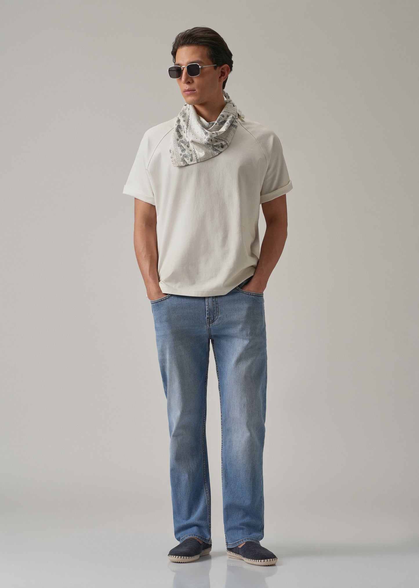 Mid Blue Relaxed Fit Jeans