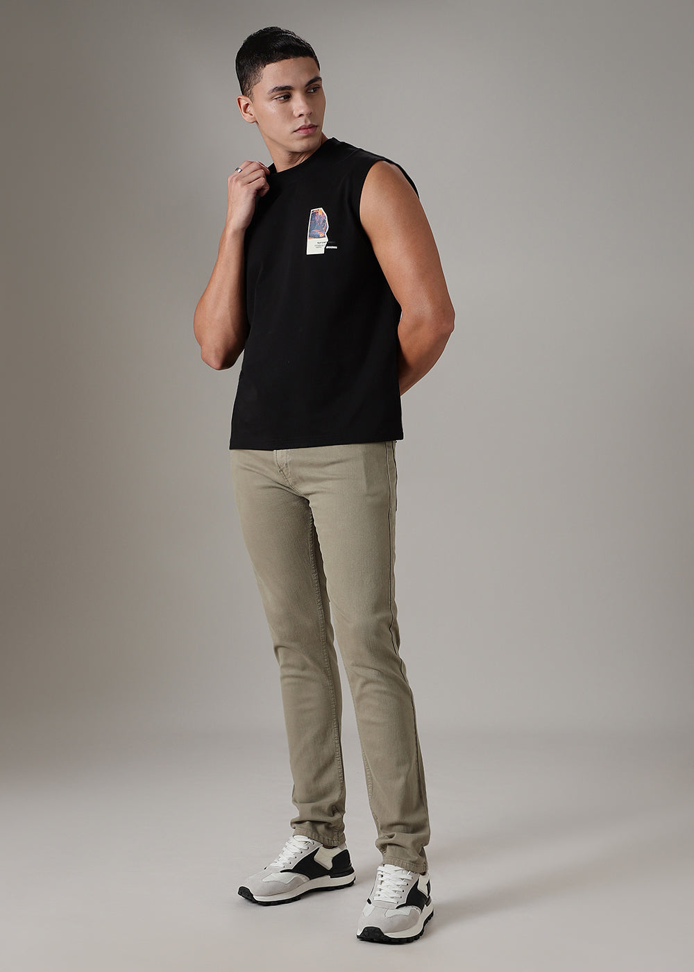 Olive Slim Fit Denim