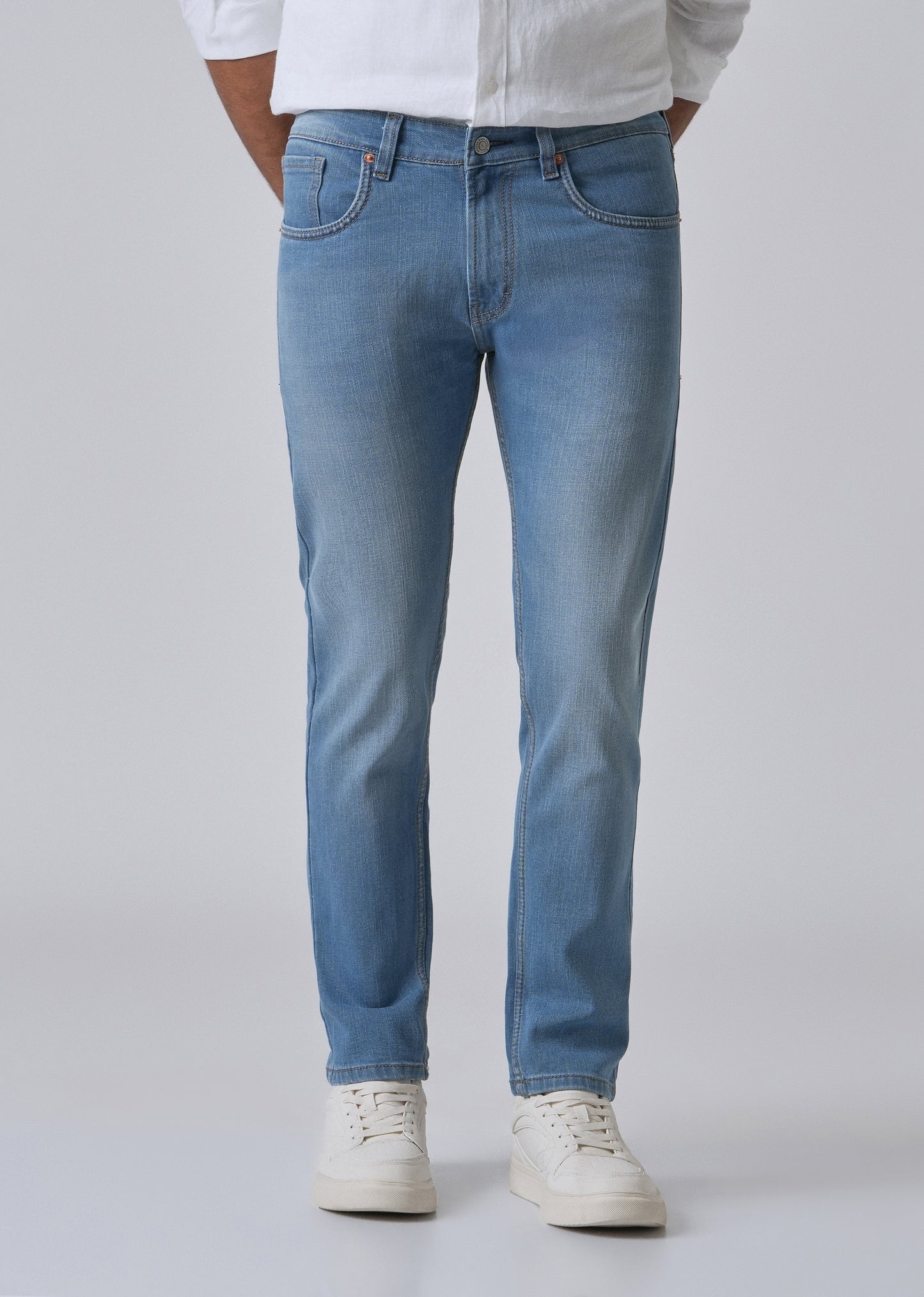 Opal Blue Slim fit Jeans