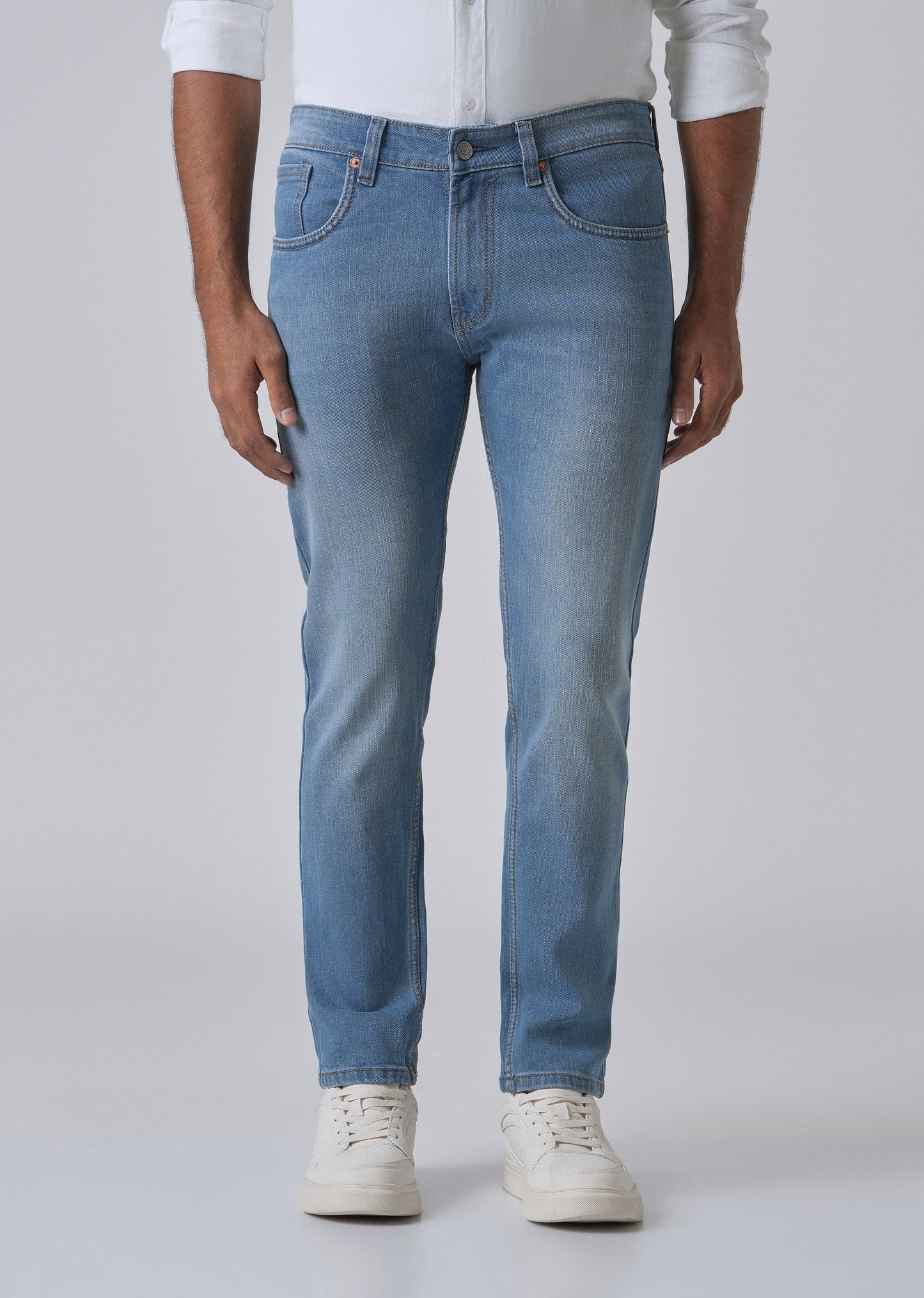 Opal Blue Slim fit Jeans