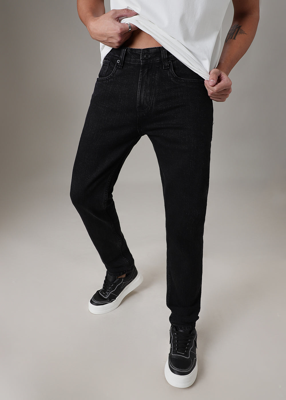 Phantom Black Slim Fit Denim