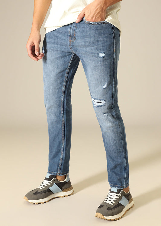 Ribbed Fade Slim fit Jeans