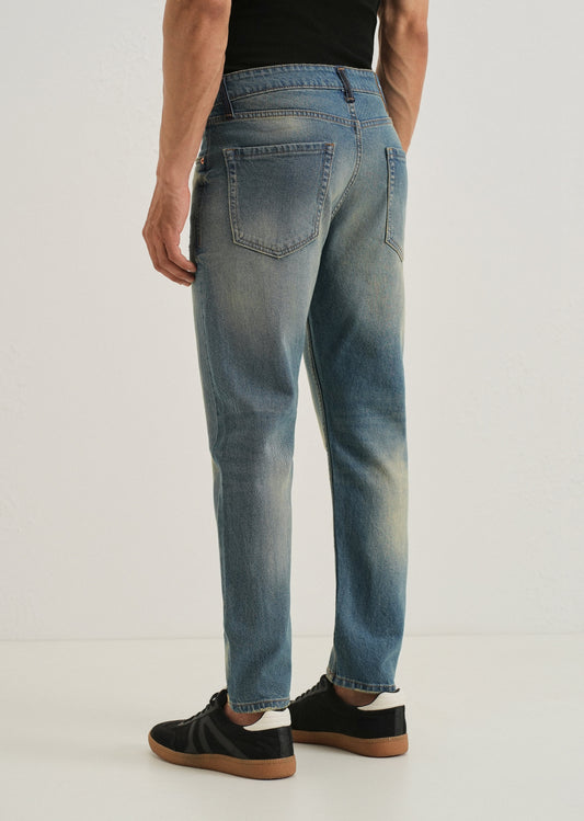 Ribbed Light Blue Slim fit Jeans