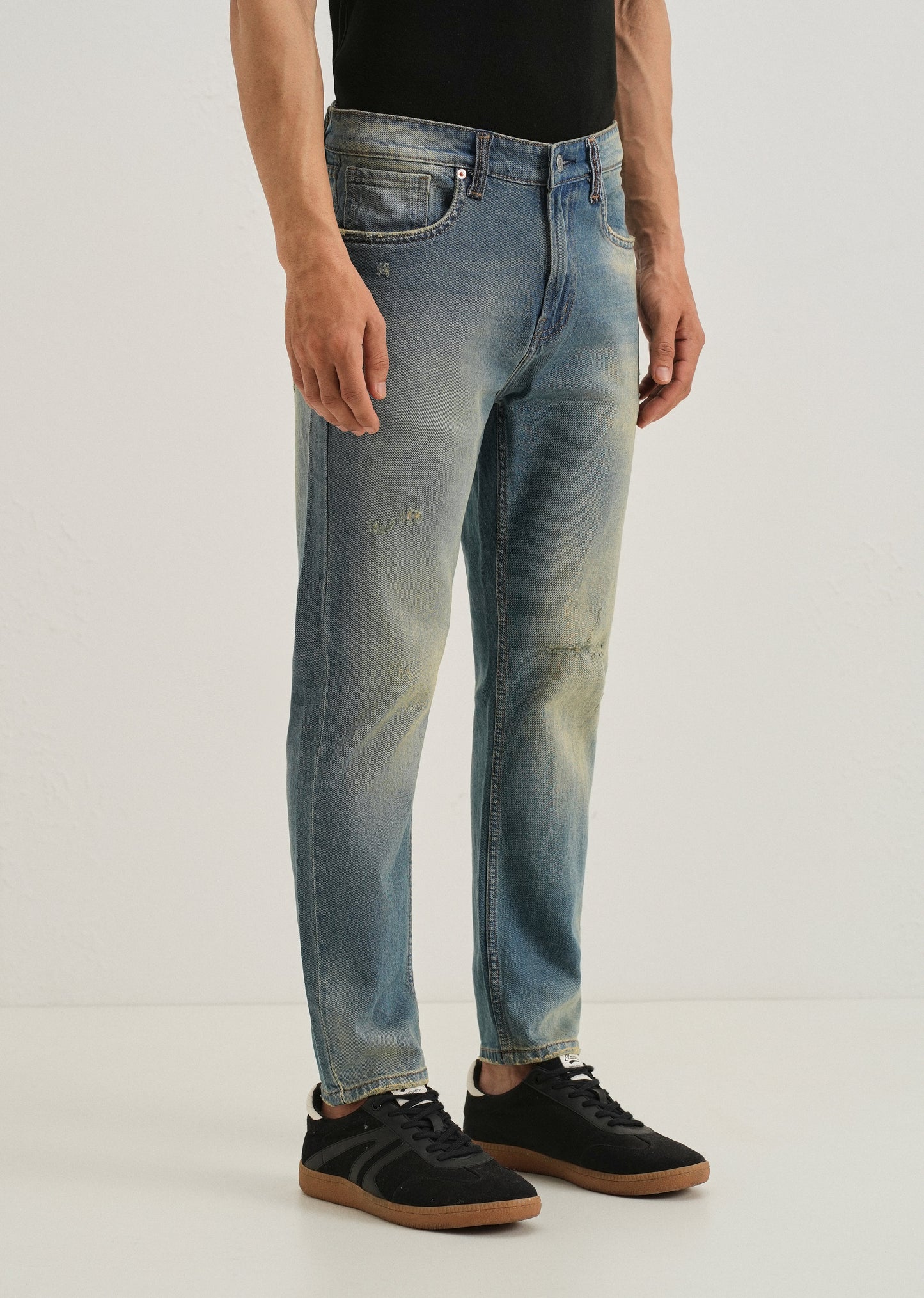 Ribbed Light Blue Slim fit Jeans