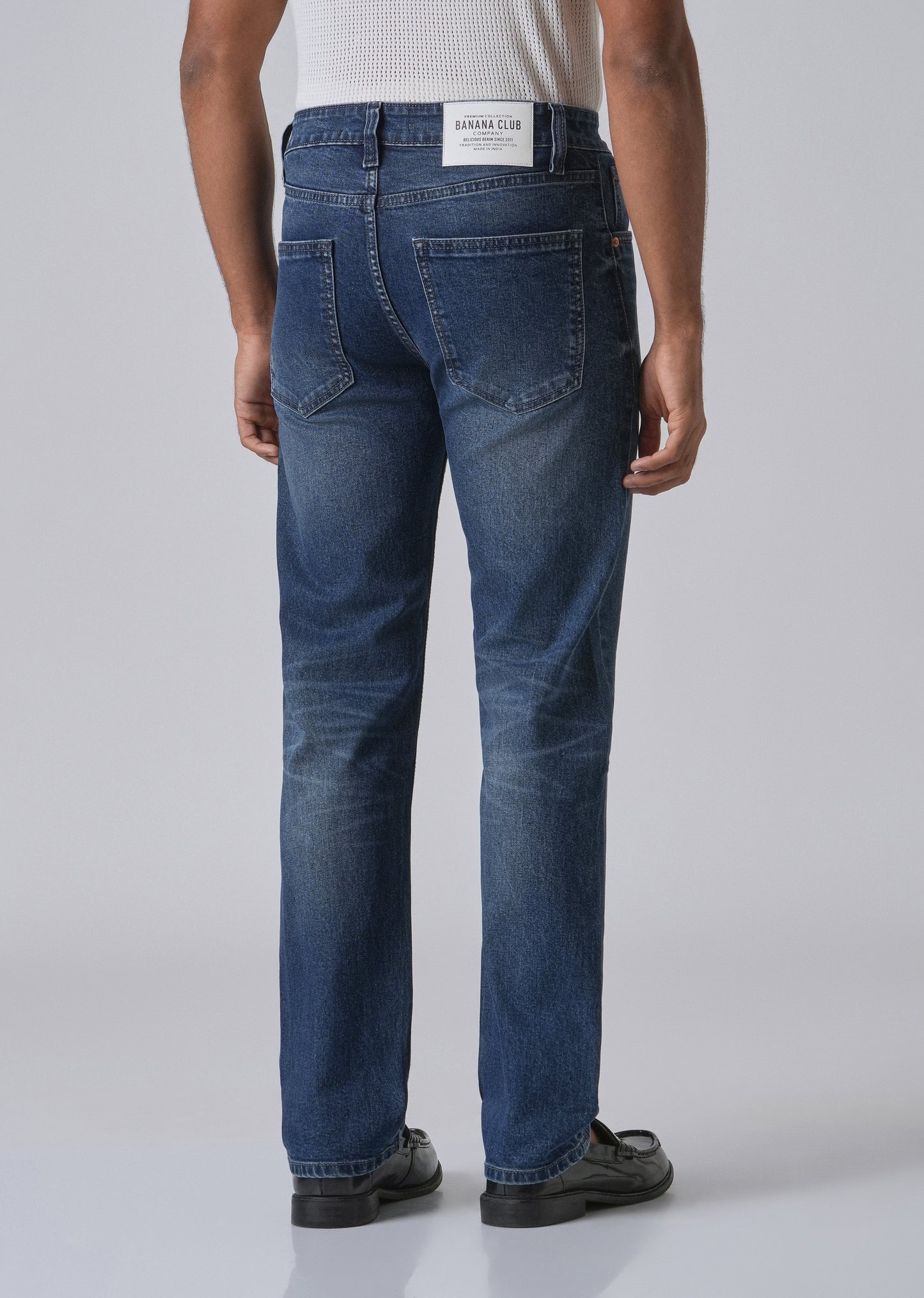 Shady Blue Straight Fit Denim