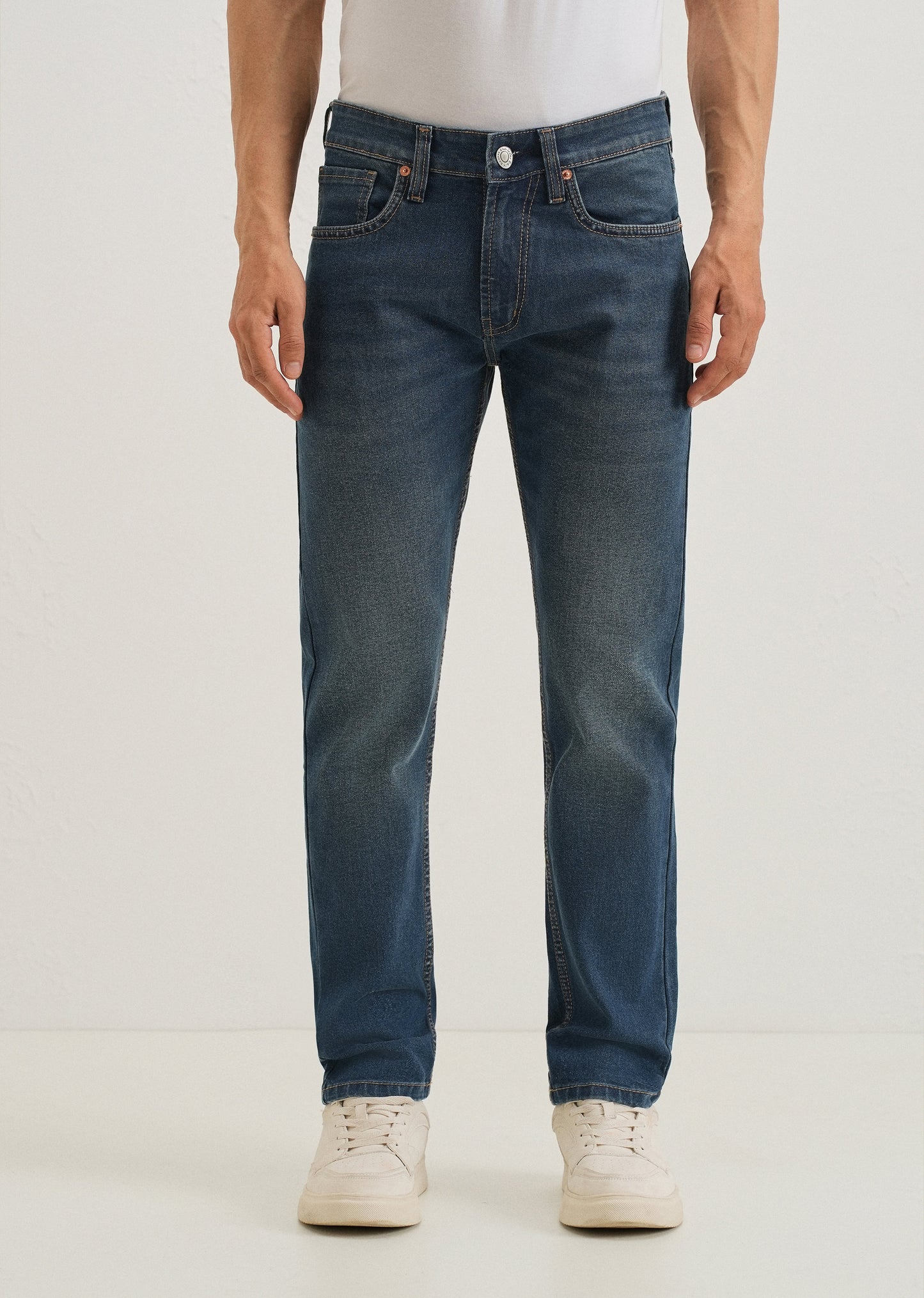 Teal Blue Slim fit Jeans