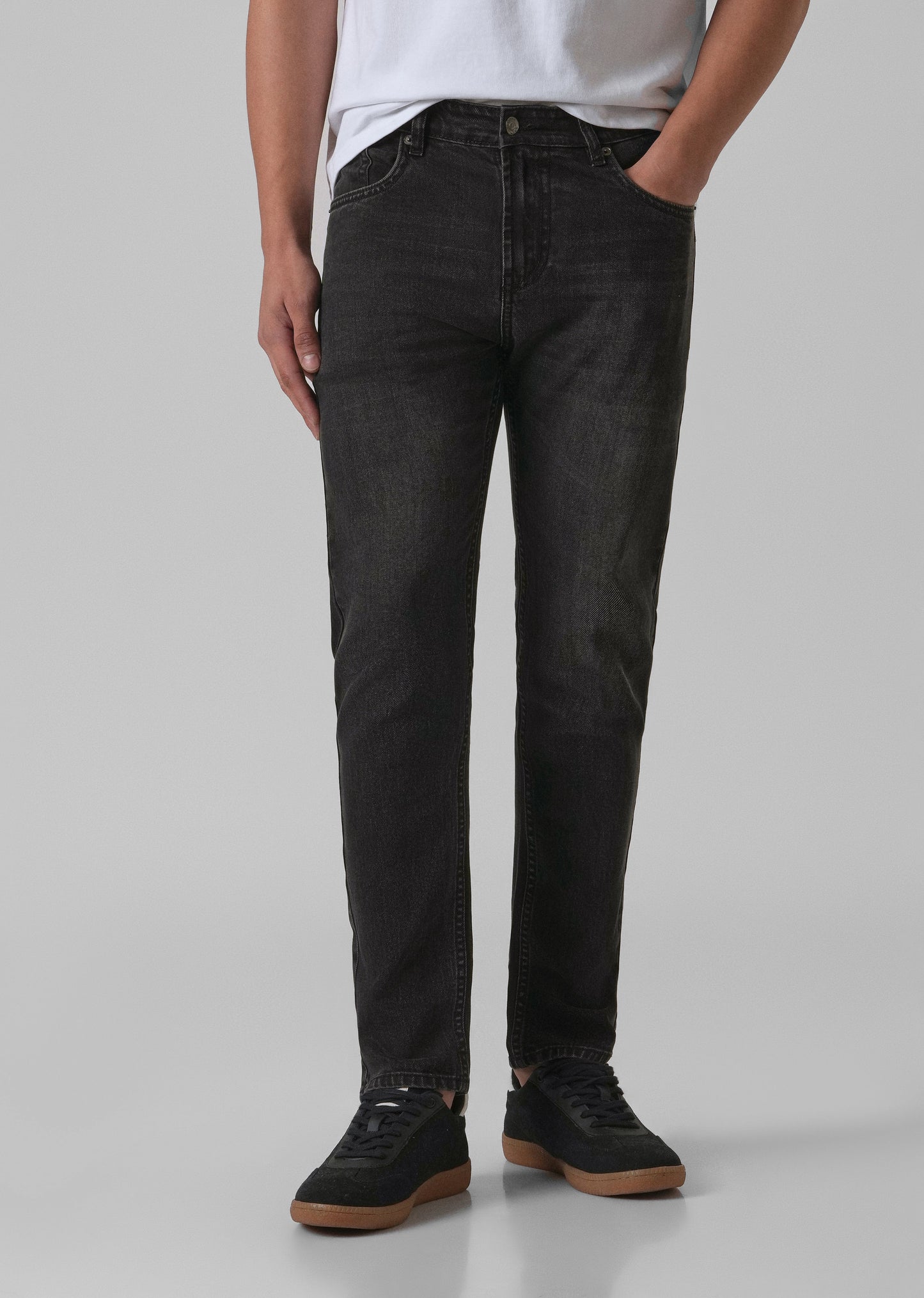Washed Black Slim Fit Jeans