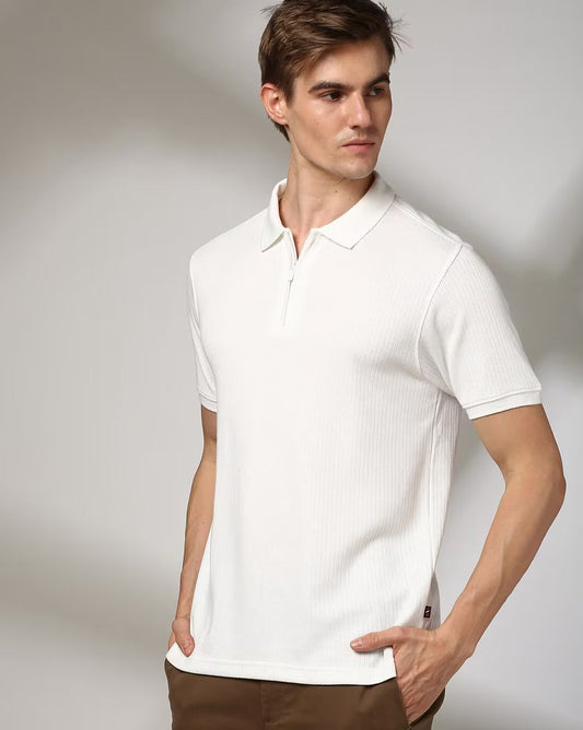 Classic White Polo T-Shirt for Men