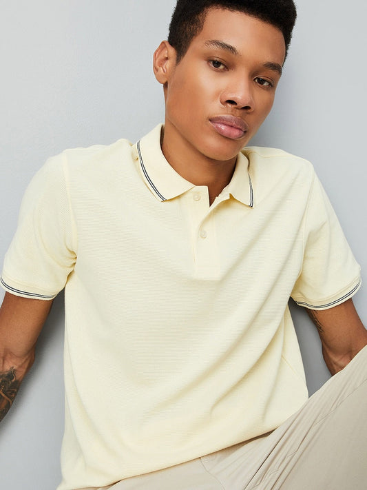 Men's Off-White Polo T-Shirt – Timeless Comfort & Style