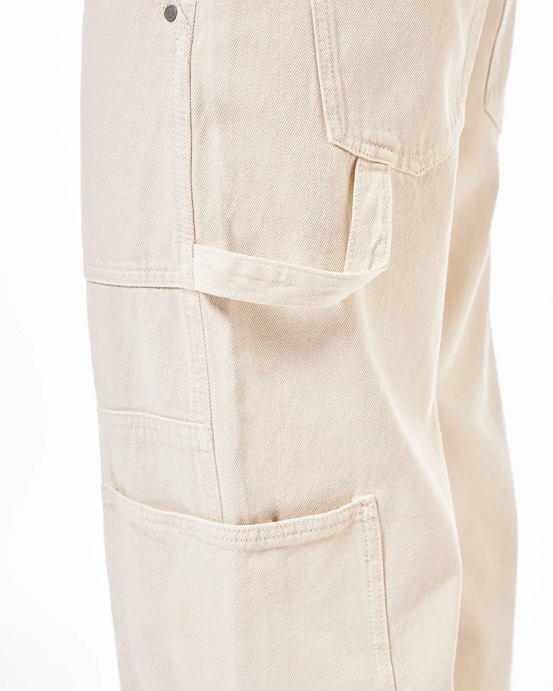 Men's Beige Straight Fit Cargo