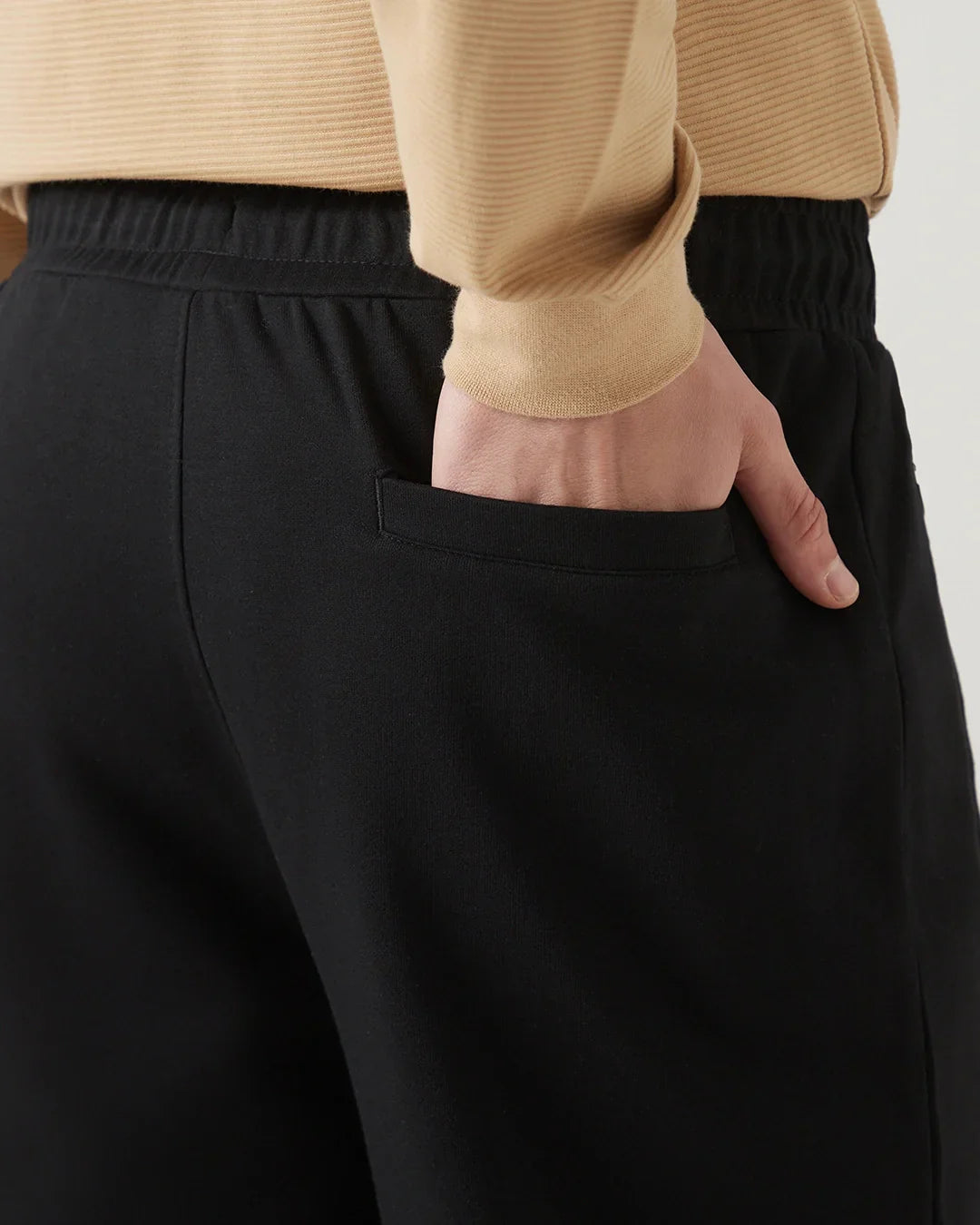 Men's Black Oversized Joggers