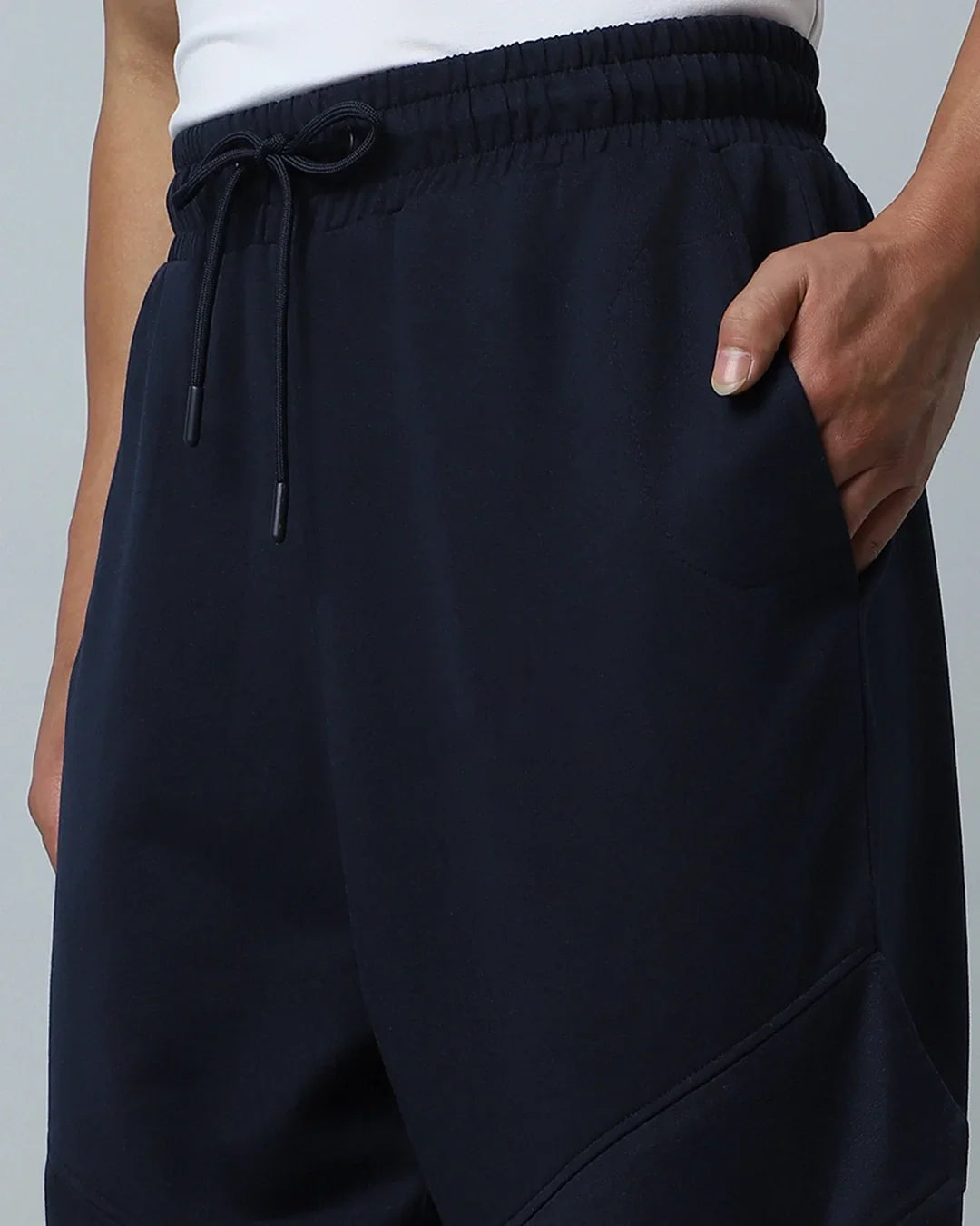 Men's Blue Oversized Cargo Joggers