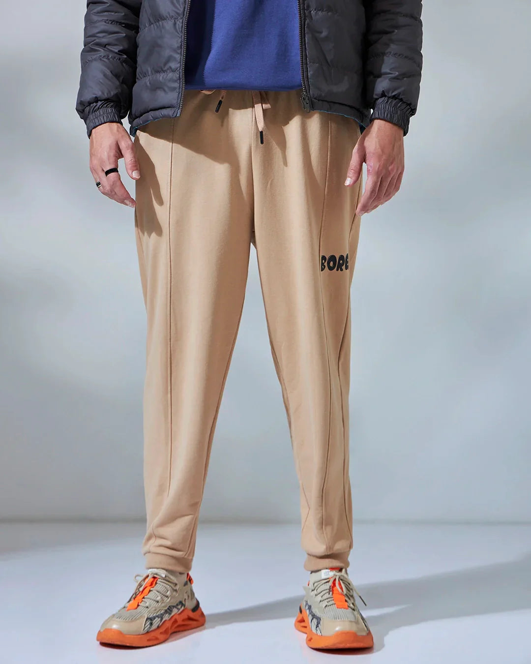 Men's Brown Super Loose Fit Joggers