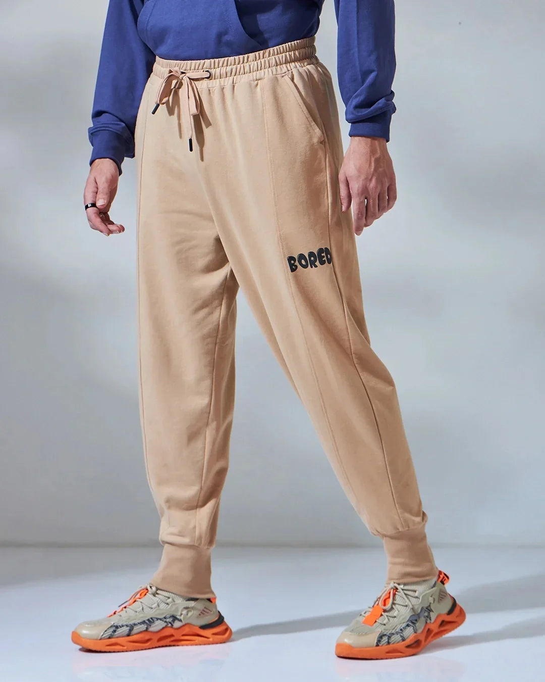 Men's Brown Super Loose Fit Joggers