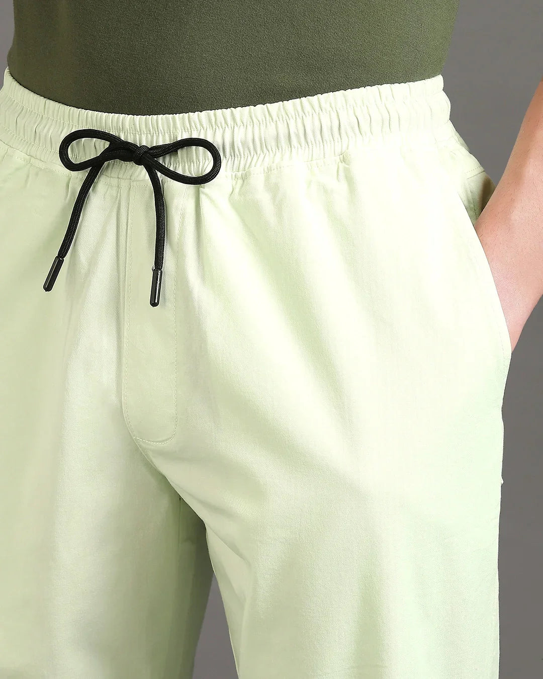 Men's Fog Green Over Dyed Jogger Pants