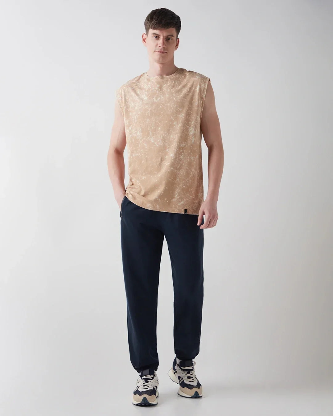 Men's Navy Blue Oversized Joggers