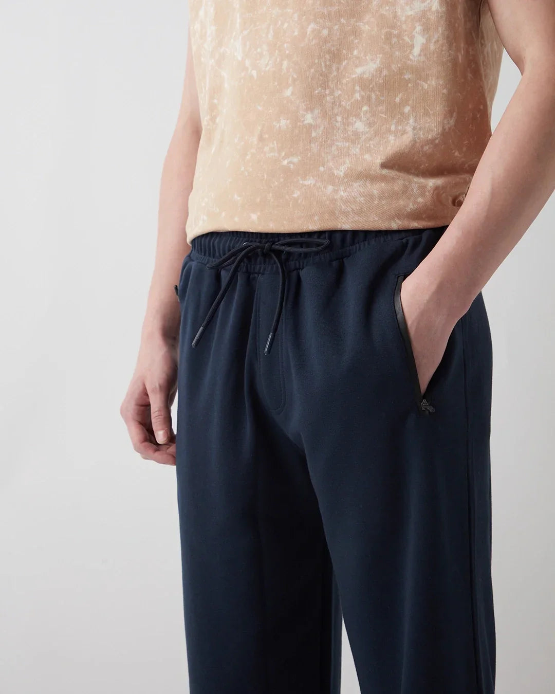 Men's Navy Blue Oversized Joggers