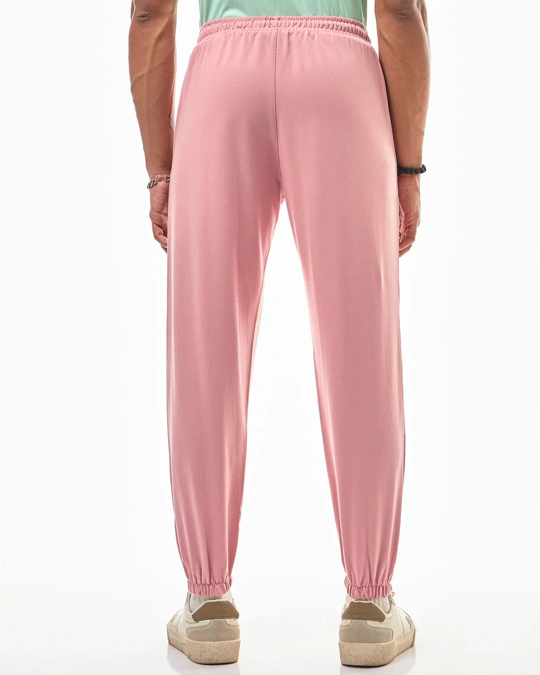 Men's Pink Oversized Joggers